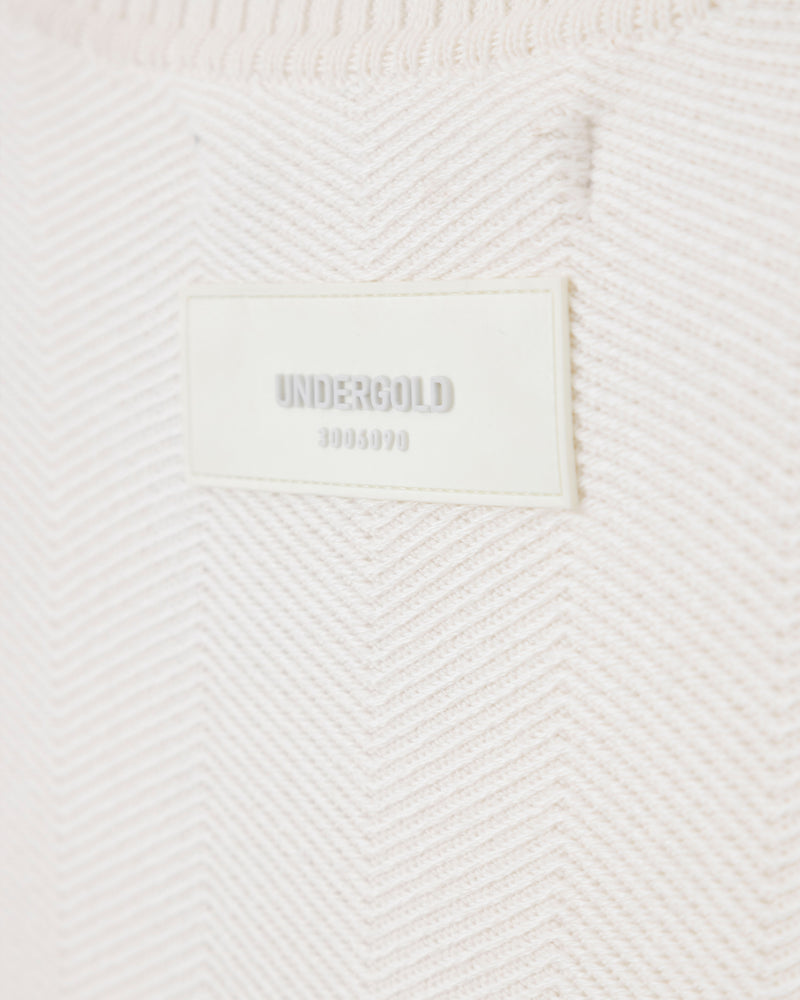 Basics Herringbone Knit Crewneck Cream