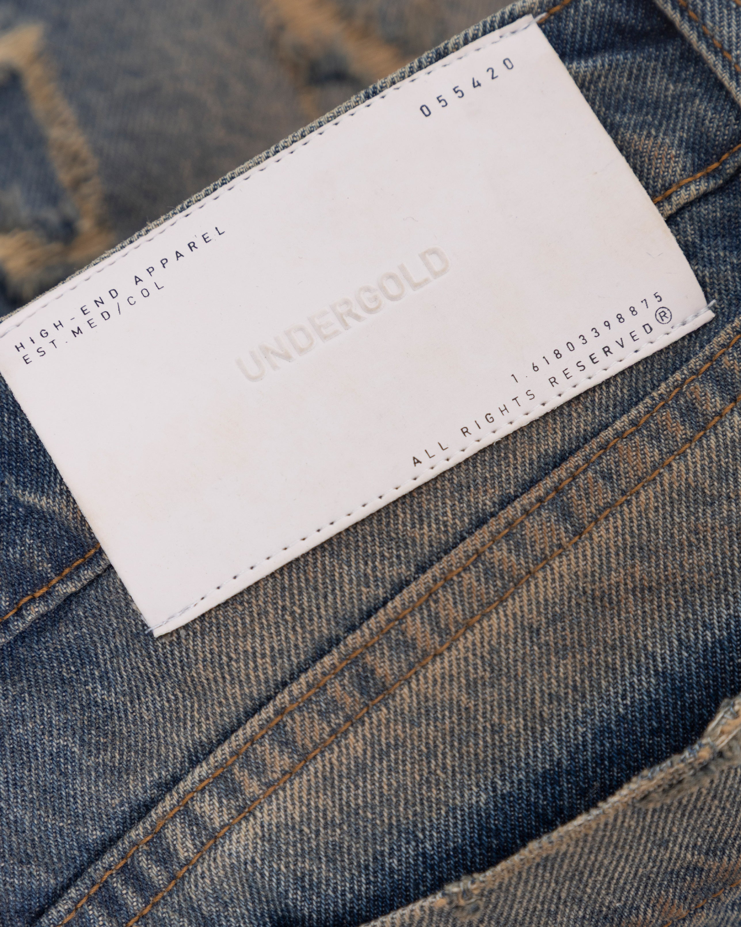 W Stardust Undgld Studio Denim Shorts Mechanic Blue