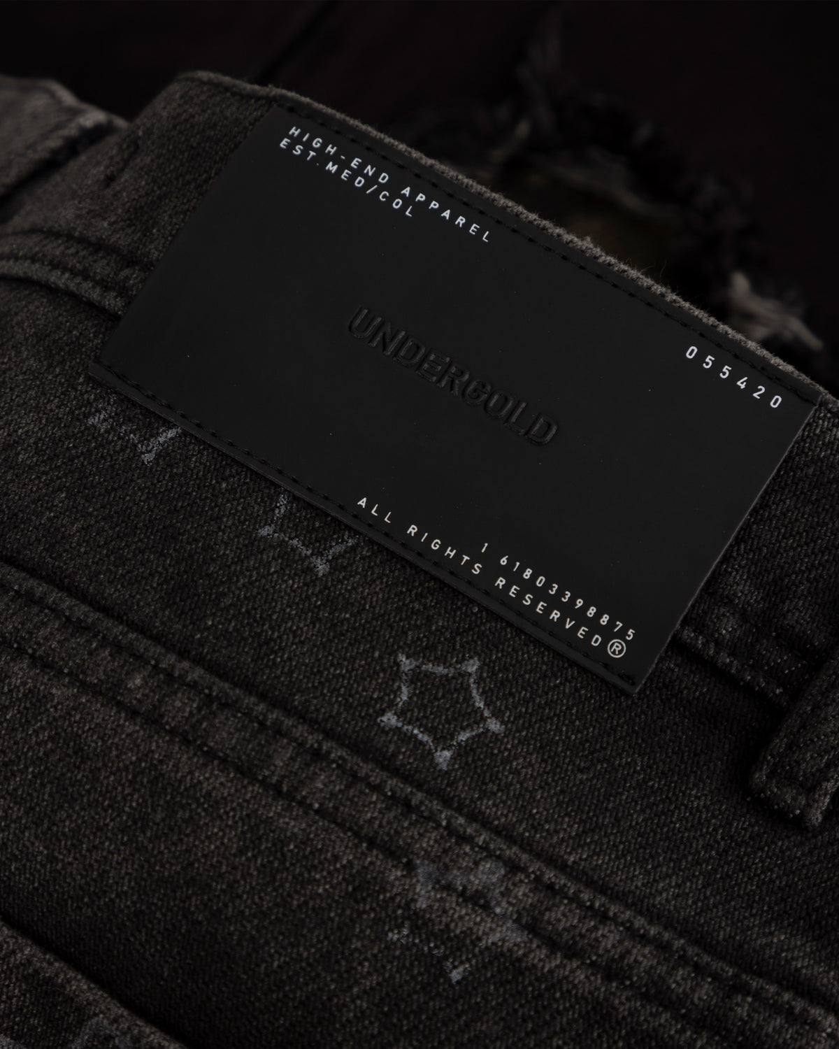 Pilgrimage Undergold Department Double Knee Wide Jean Washed Black