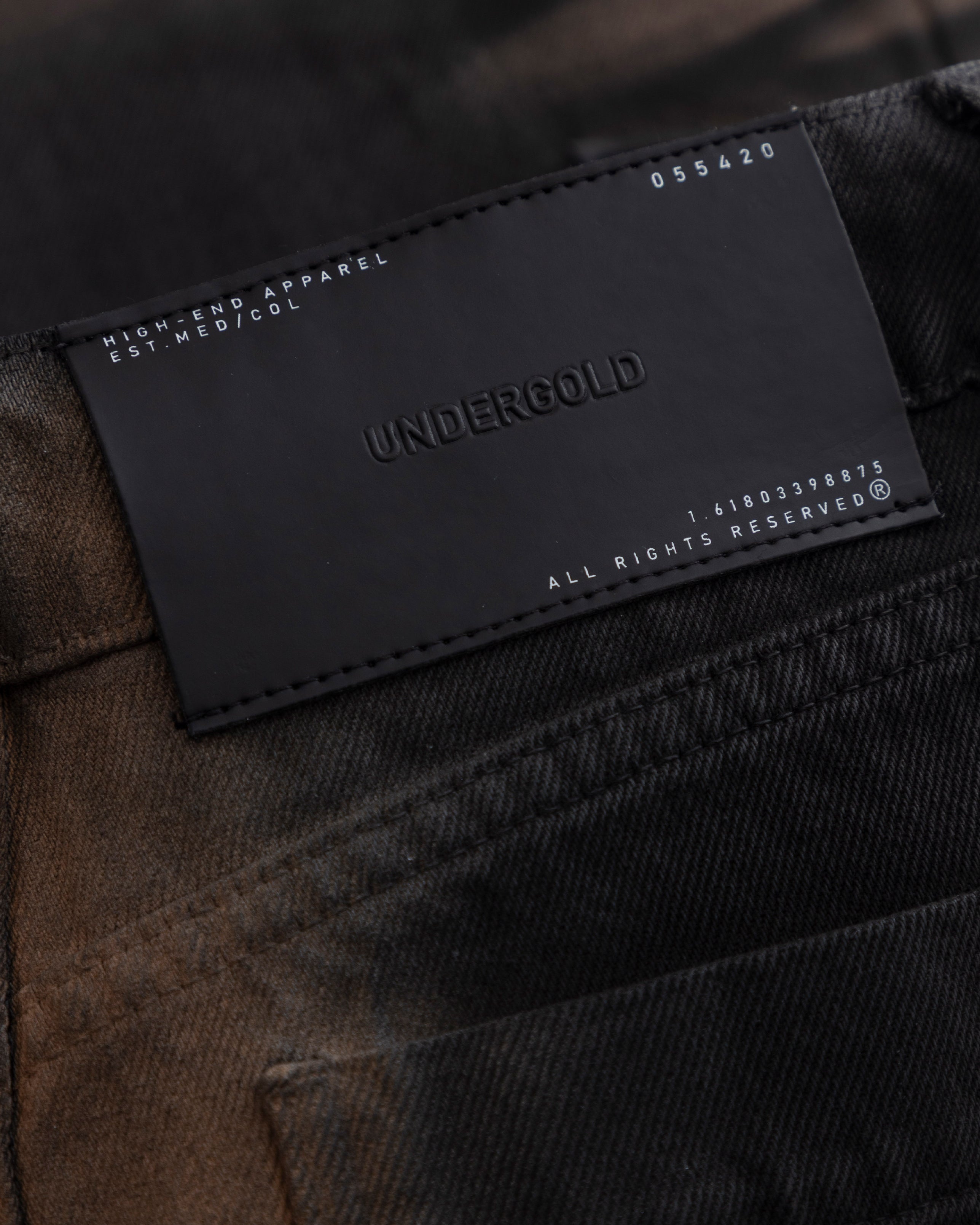 W Stardust Stars Wide Jeans Vintage Brown