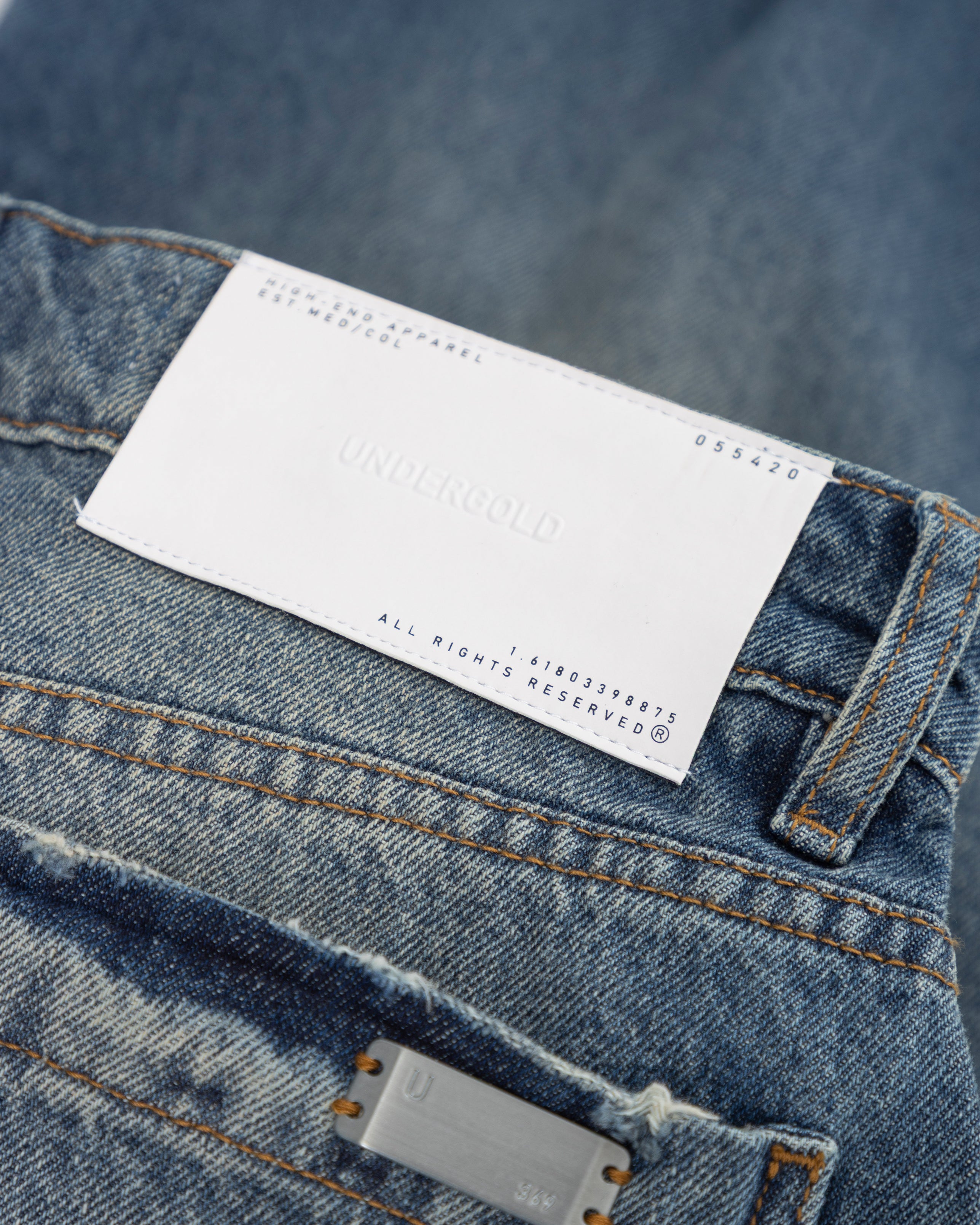 W Line Basic Wide Jeans Mid Blue