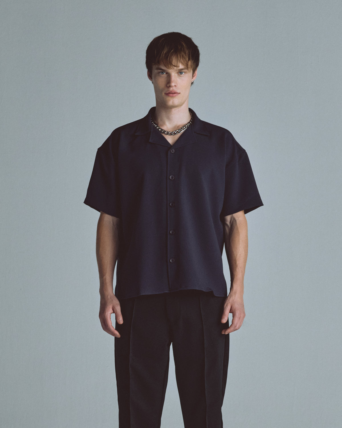 Basics Short Sleeve Shirt Dark Gray