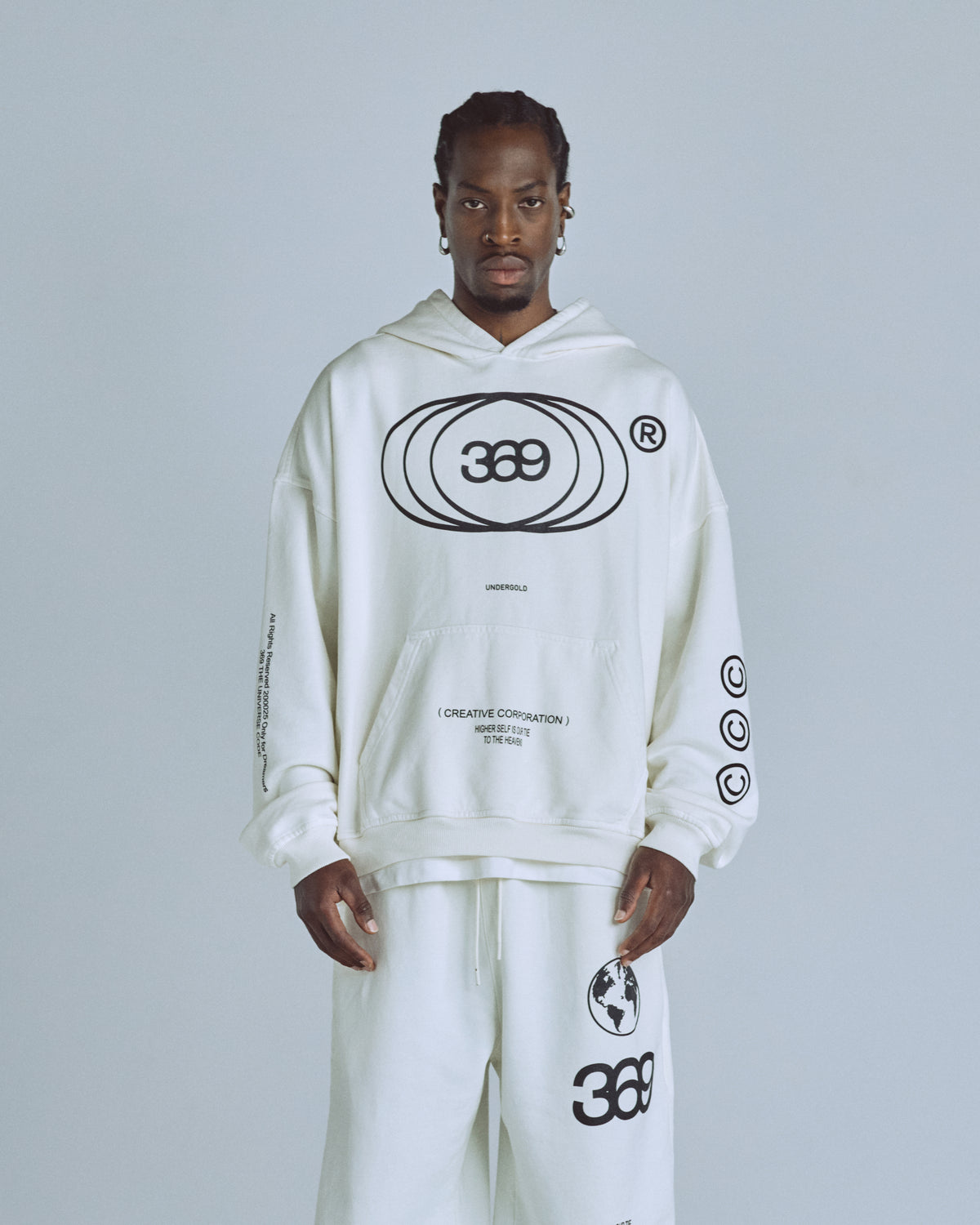 Golden Heritage Basic Hoodie White