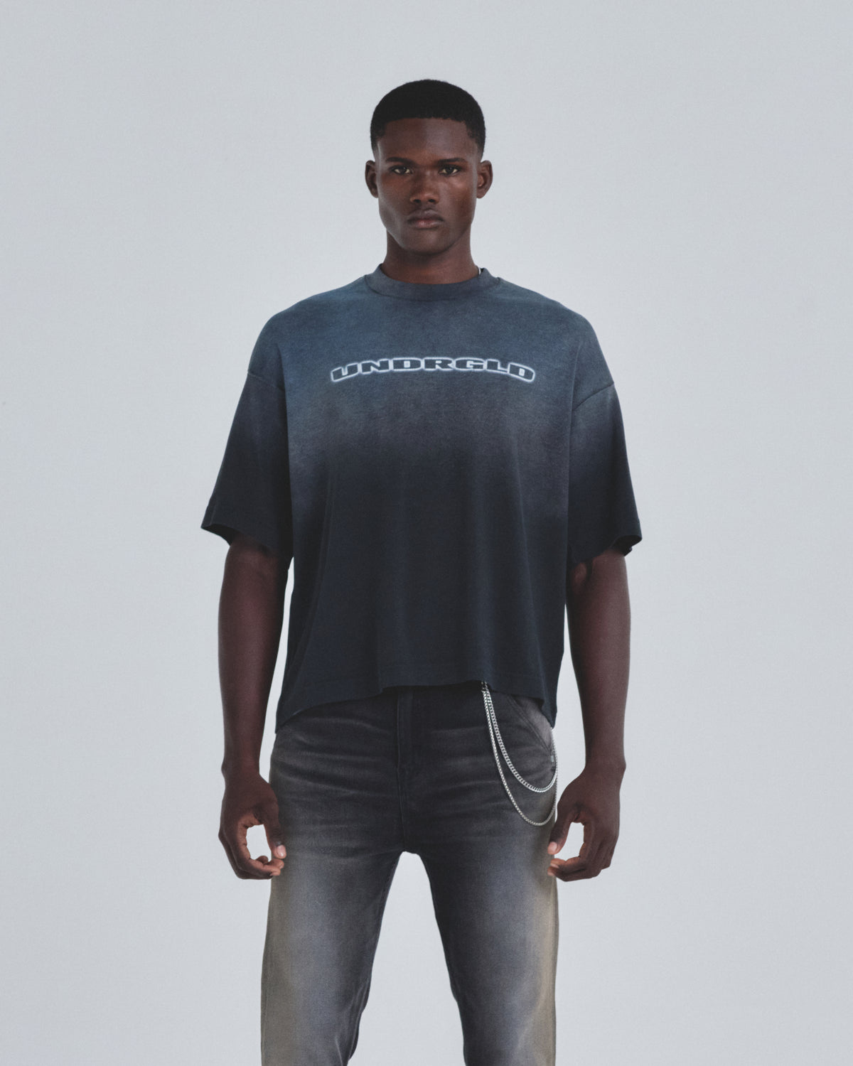 Holy State Beautiful Soul Boxy Fit Tshirt Midnight Black