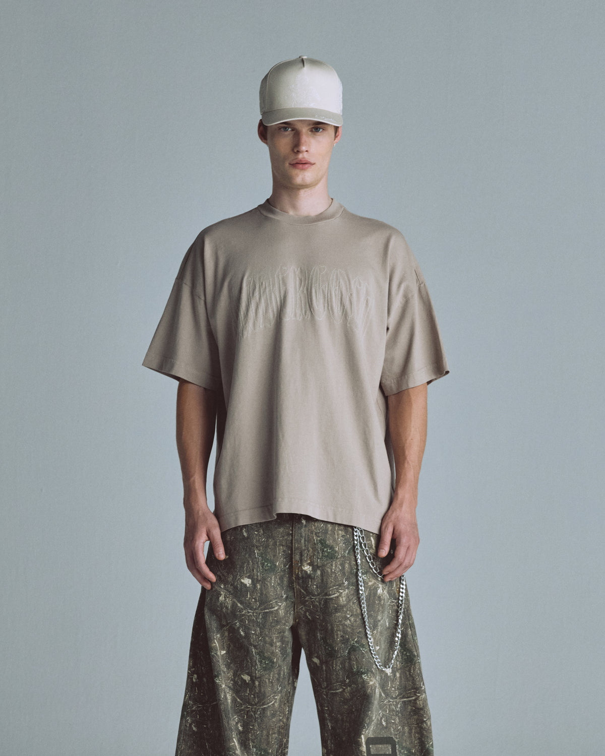 Echoes God's Plan Tshirt Light Brown