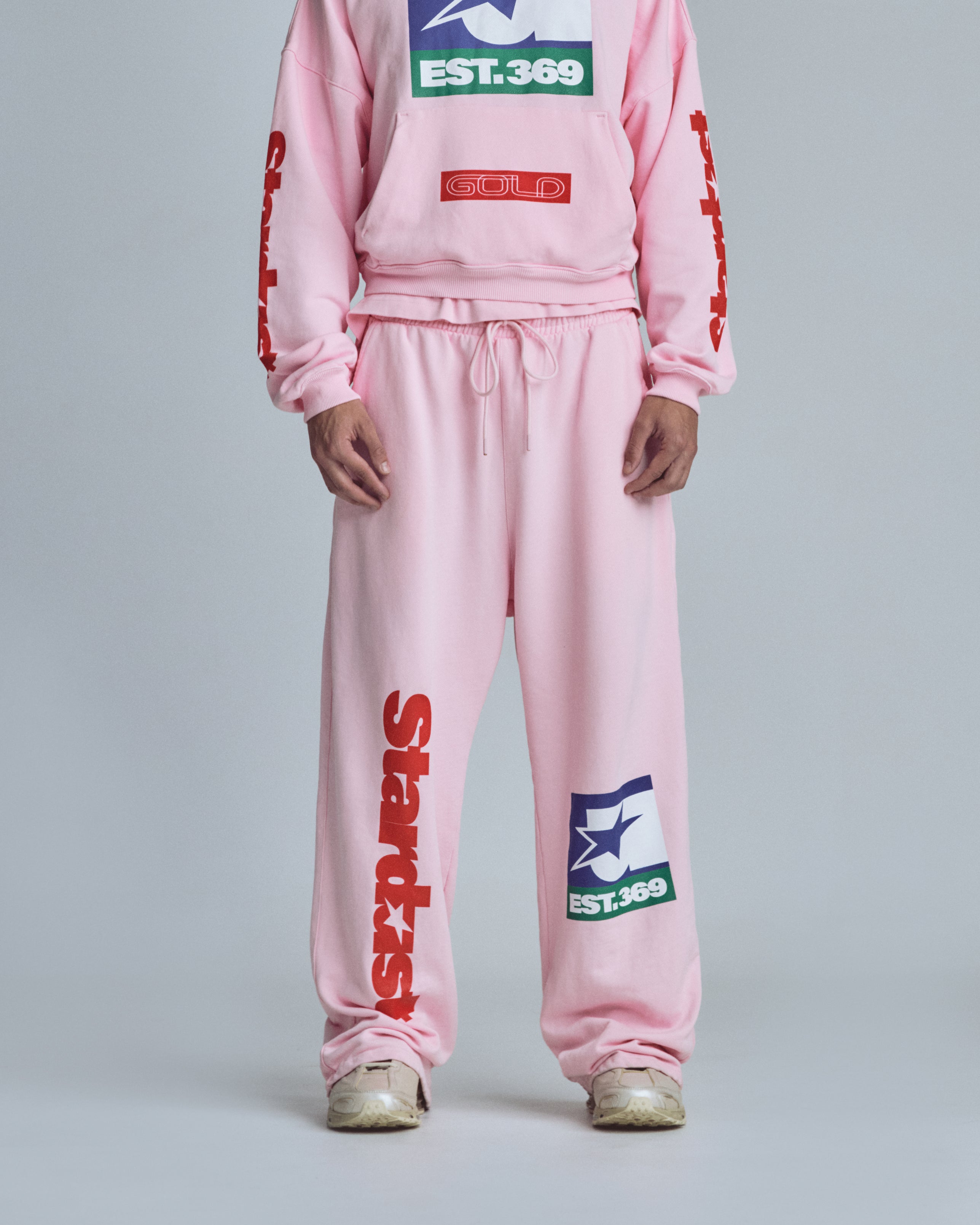 Stardust Symbol Straight Pants Pink