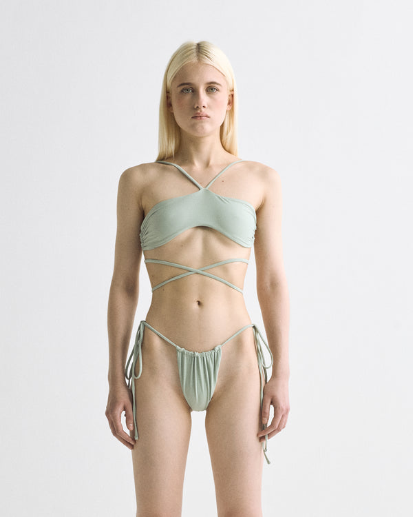 Basics Swimwear Strapless Top Mint Green