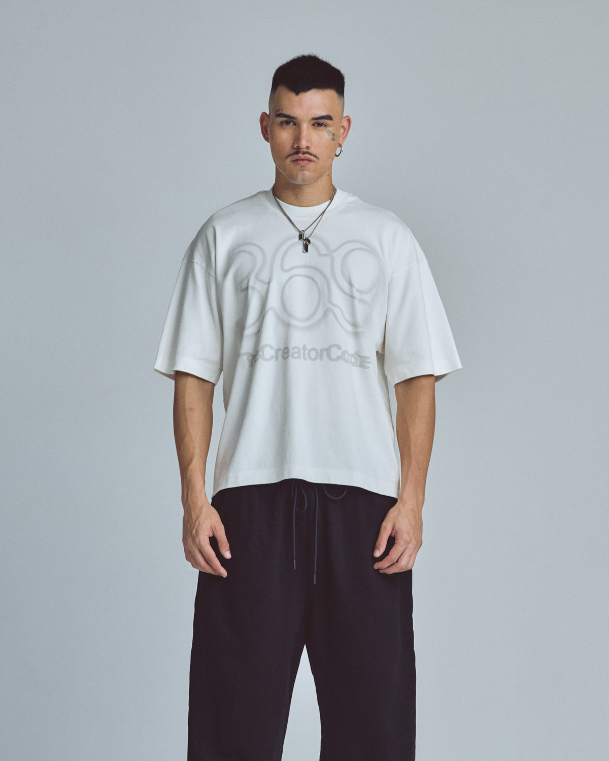Stardust Code Boxy Fit Tshirt White