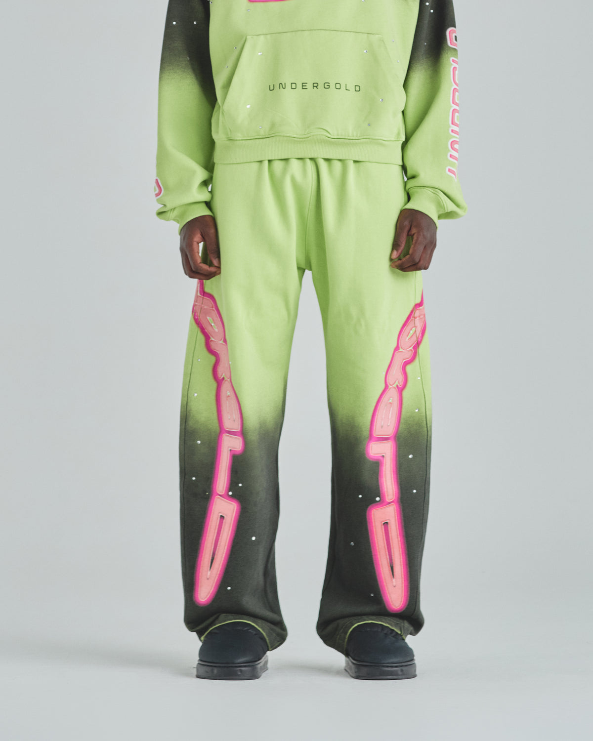 Act 1 Neon Straightpants Faded Green