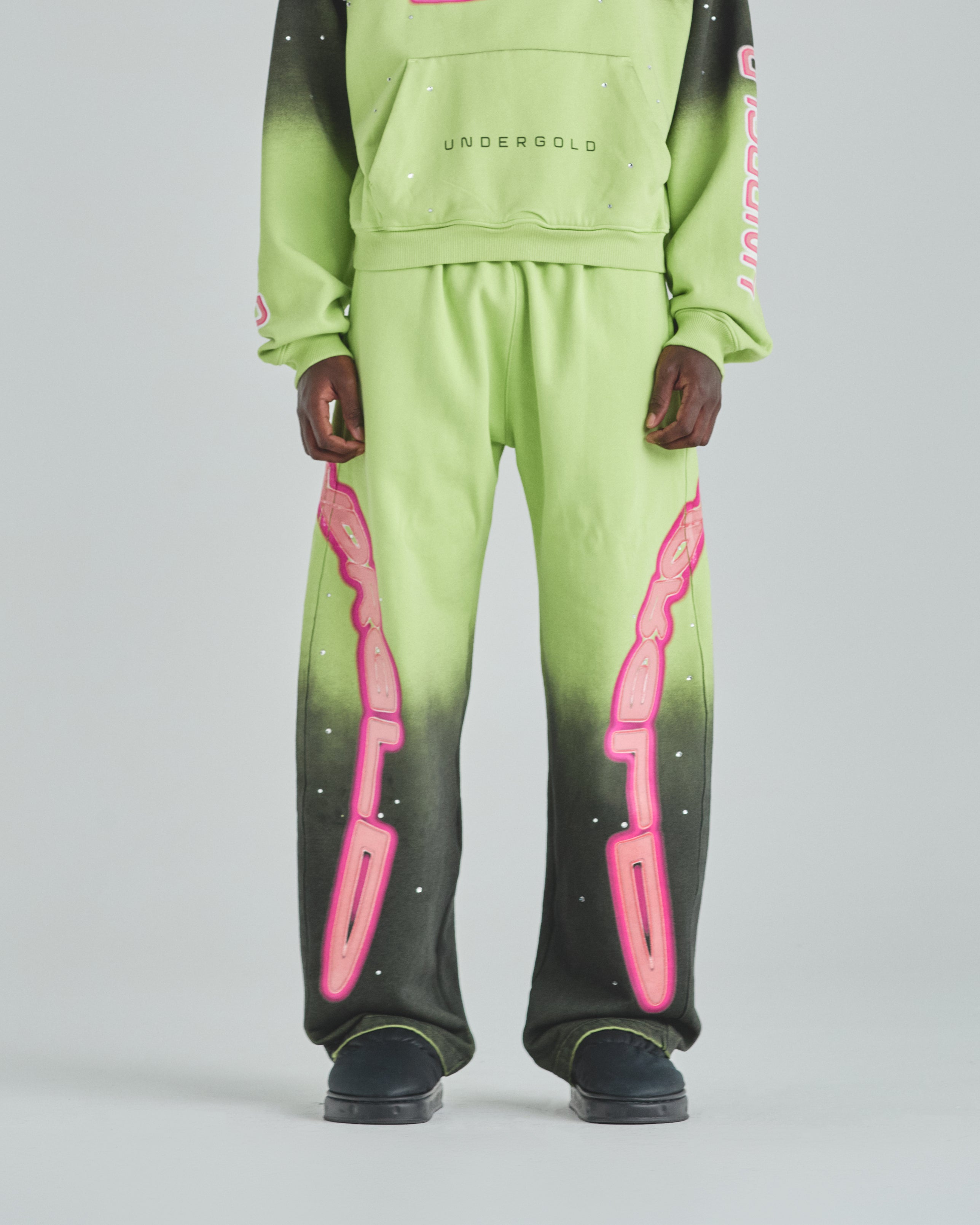 Act 1 Neon Straightpants Faded Green