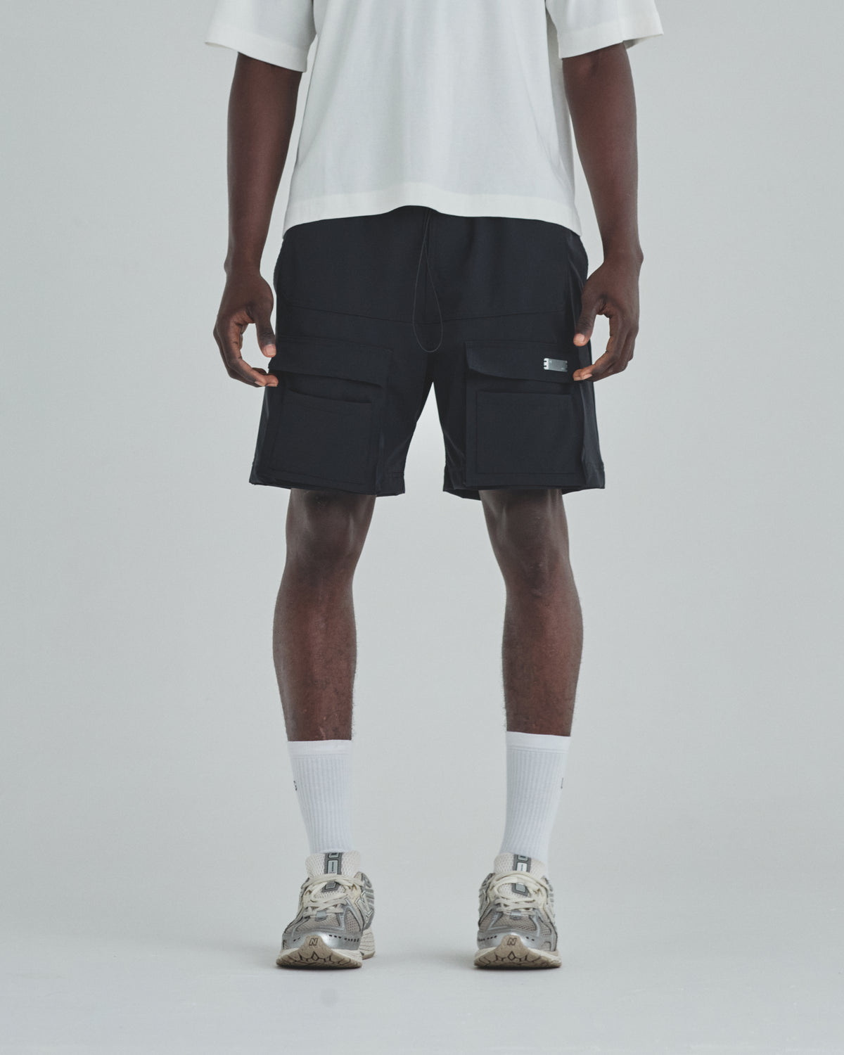 Basics Synthetic Cargo Short Black
