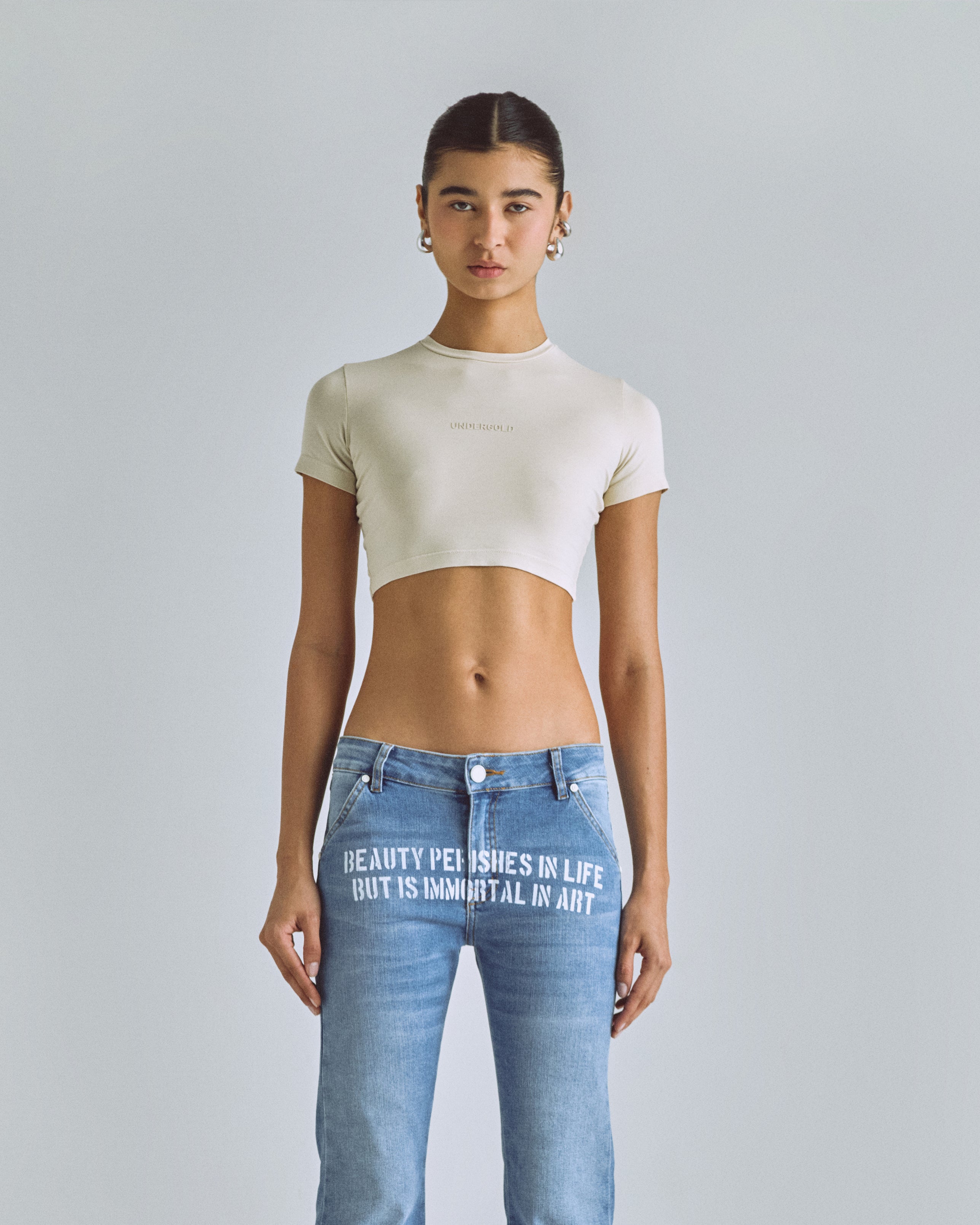 Basics Baby Tee Cream