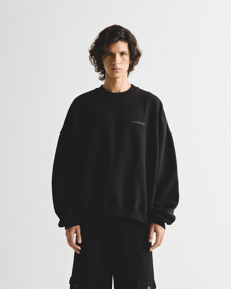 Line Logo Crewneck Black