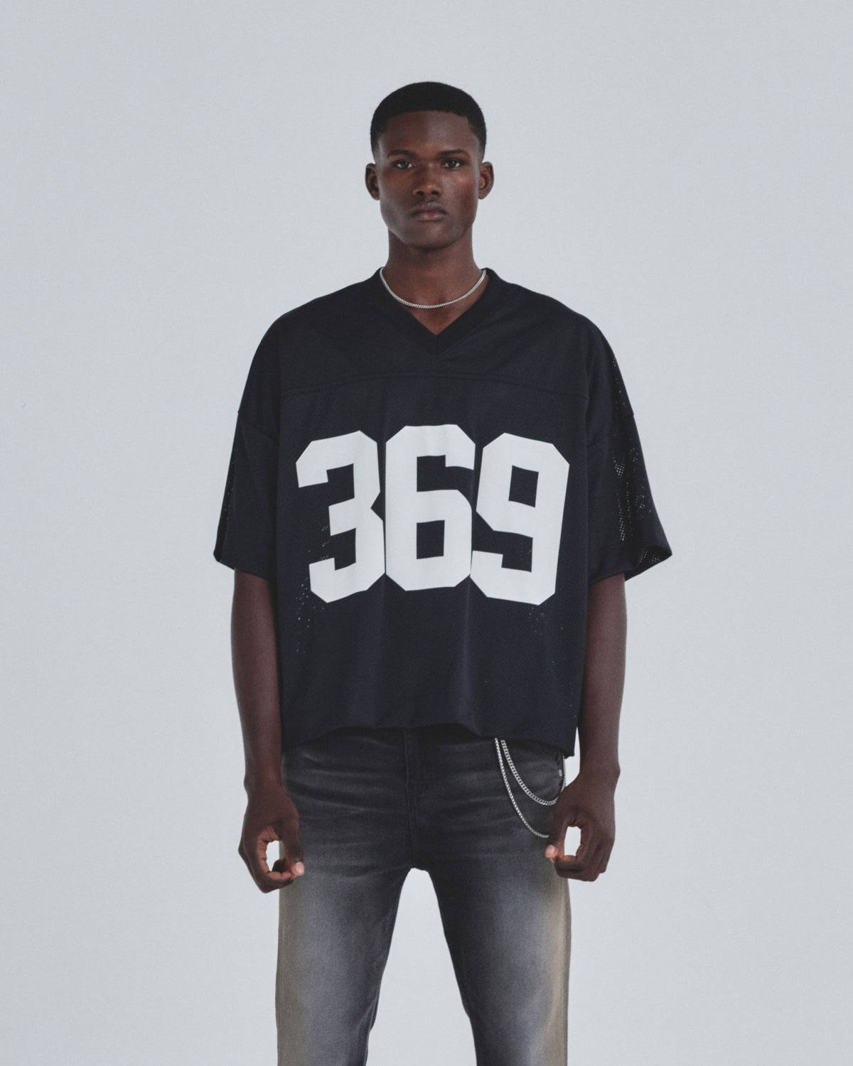 Basics 369 Mesh Jersey Black