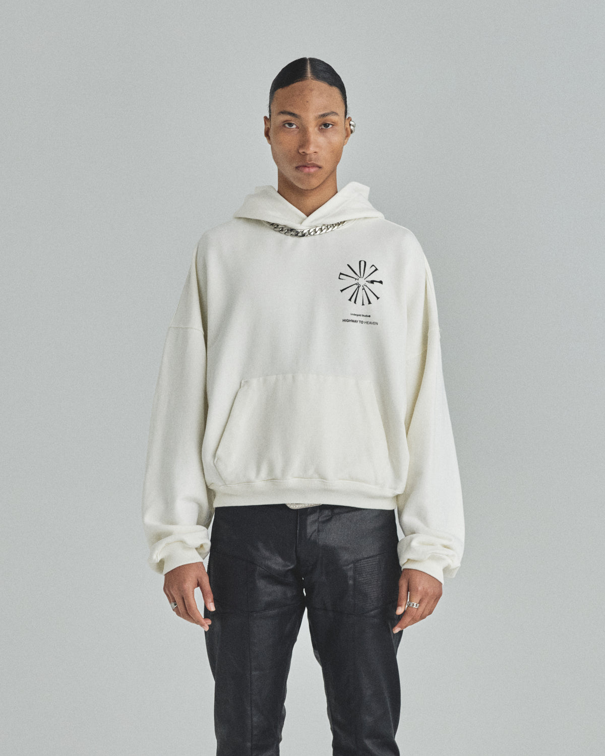 Spring Pray 4 Love Boxy Fit Hoodie White