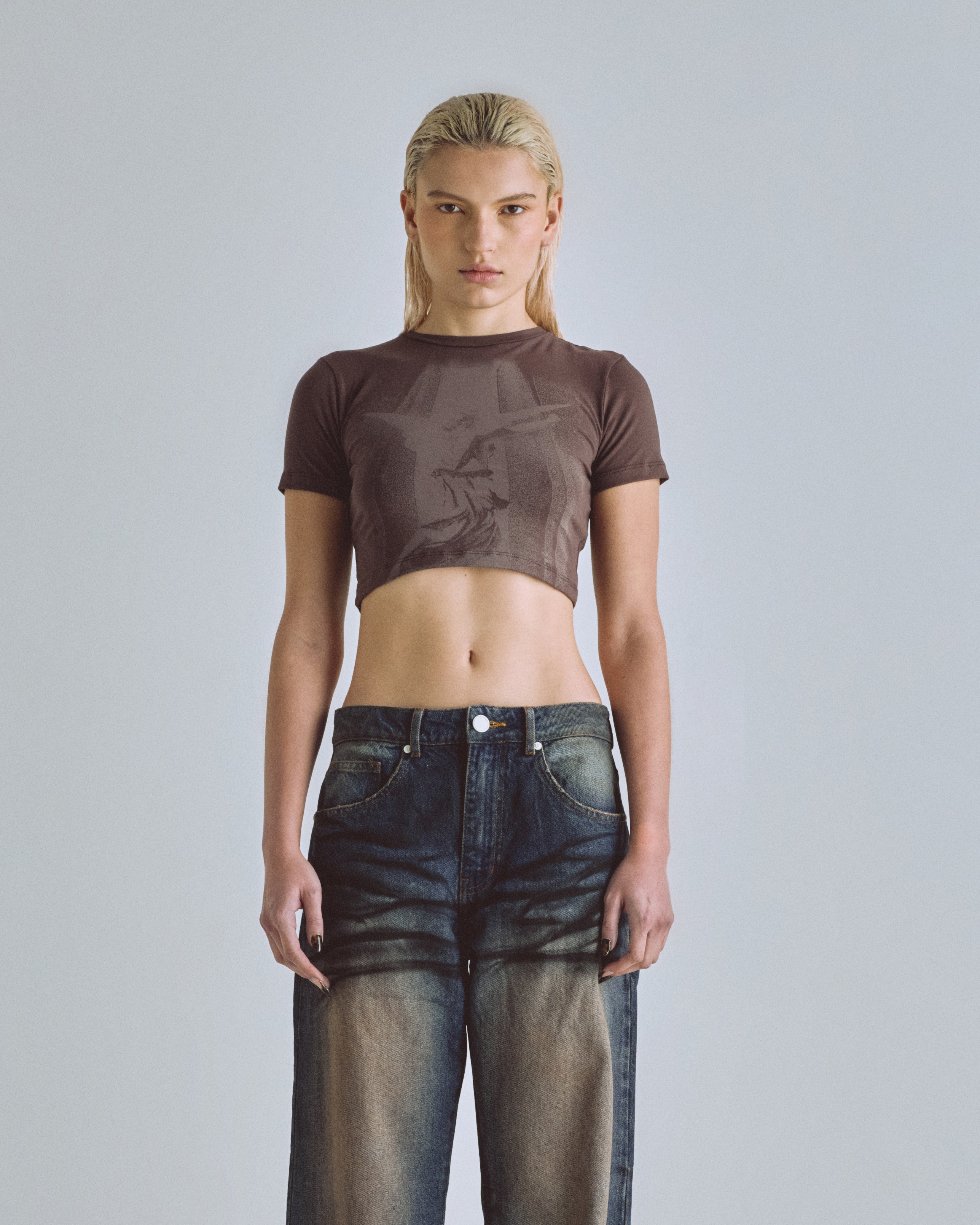 Eternal Angel Baby Tee Brown