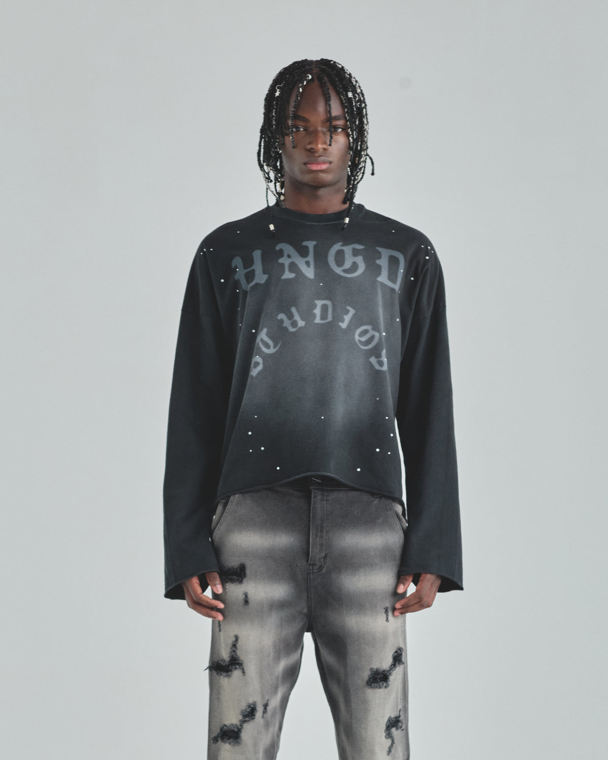Act 1 UNDGD Long Sleeve Tshirt Burnt Black