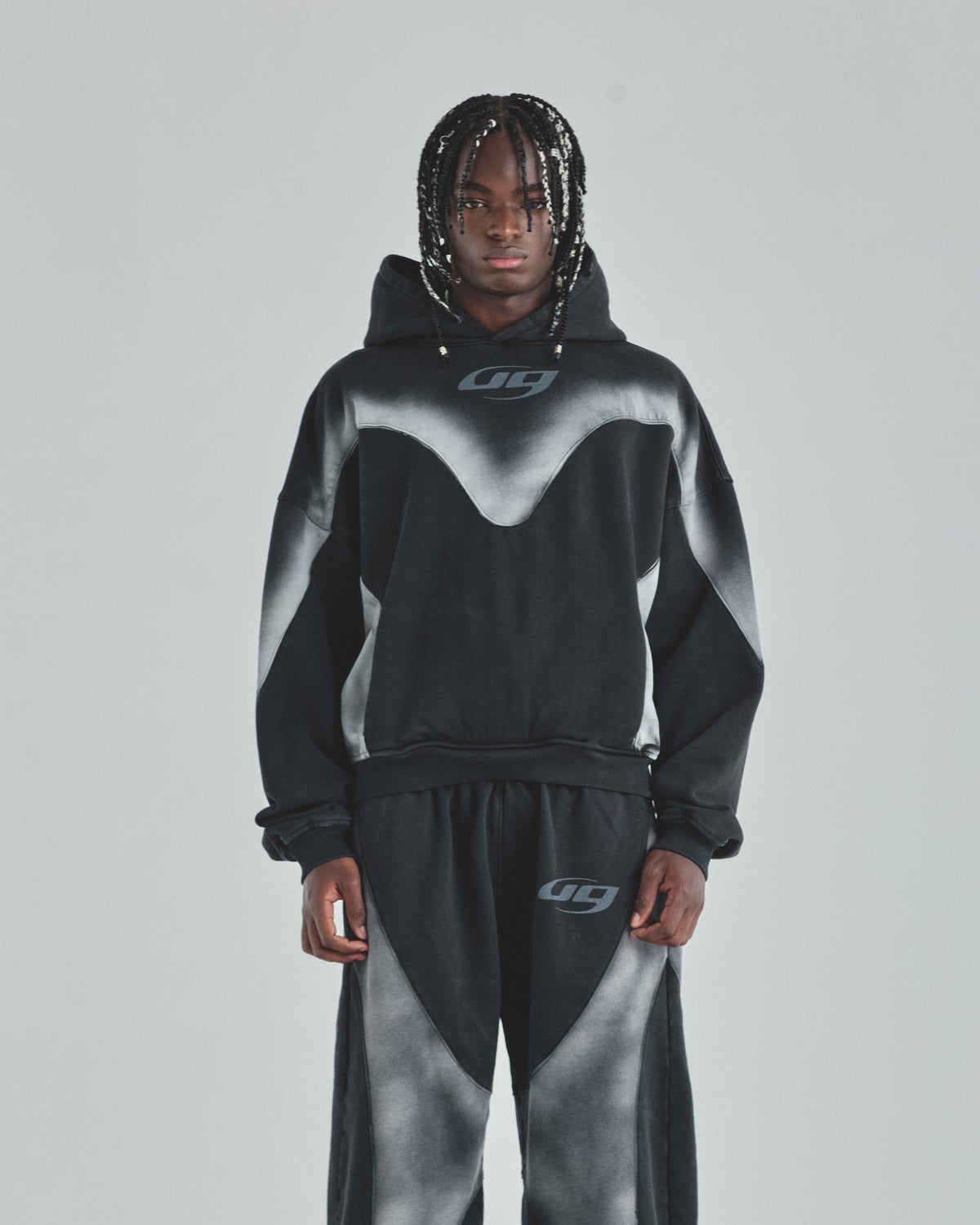 Act 1 UG Boxy Fit Hoodie Sandblast Black