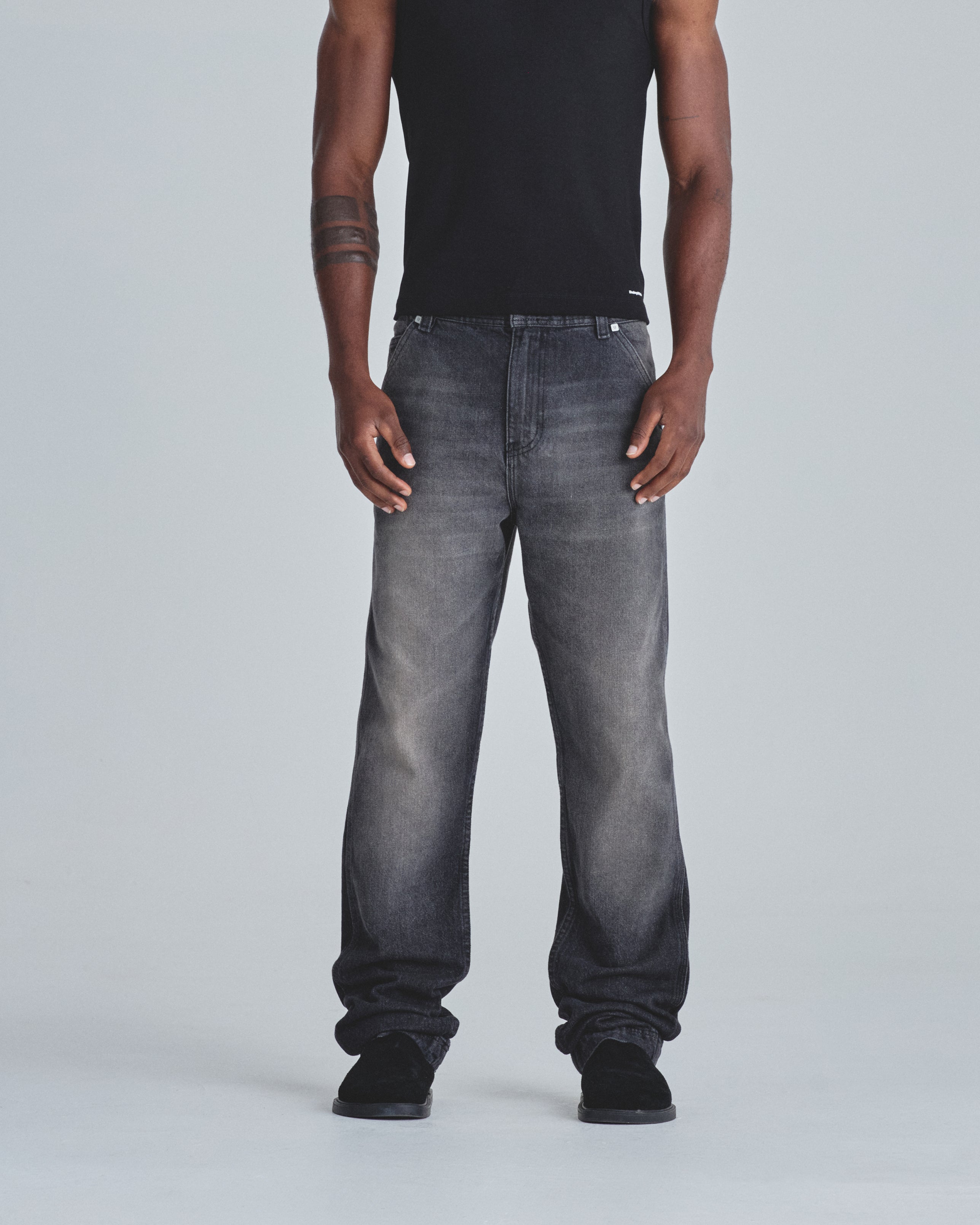 Line Basic Slim fit Fit Jeans Washed Black