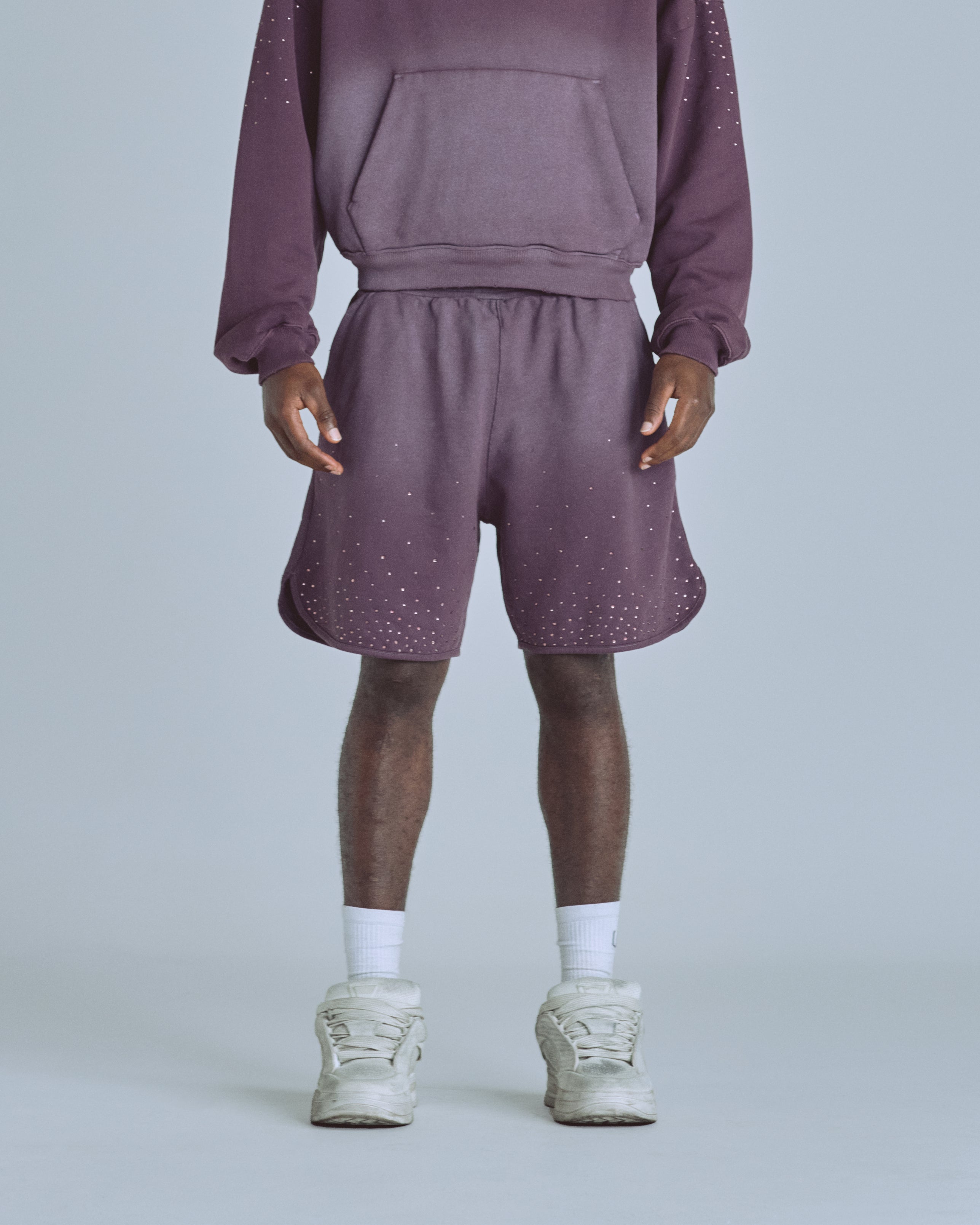 Golden Heritage Pearled Biased Short Burgundy