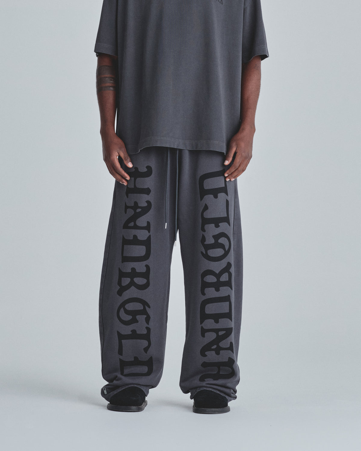 Line Gothic Straightpants Vintage Gray