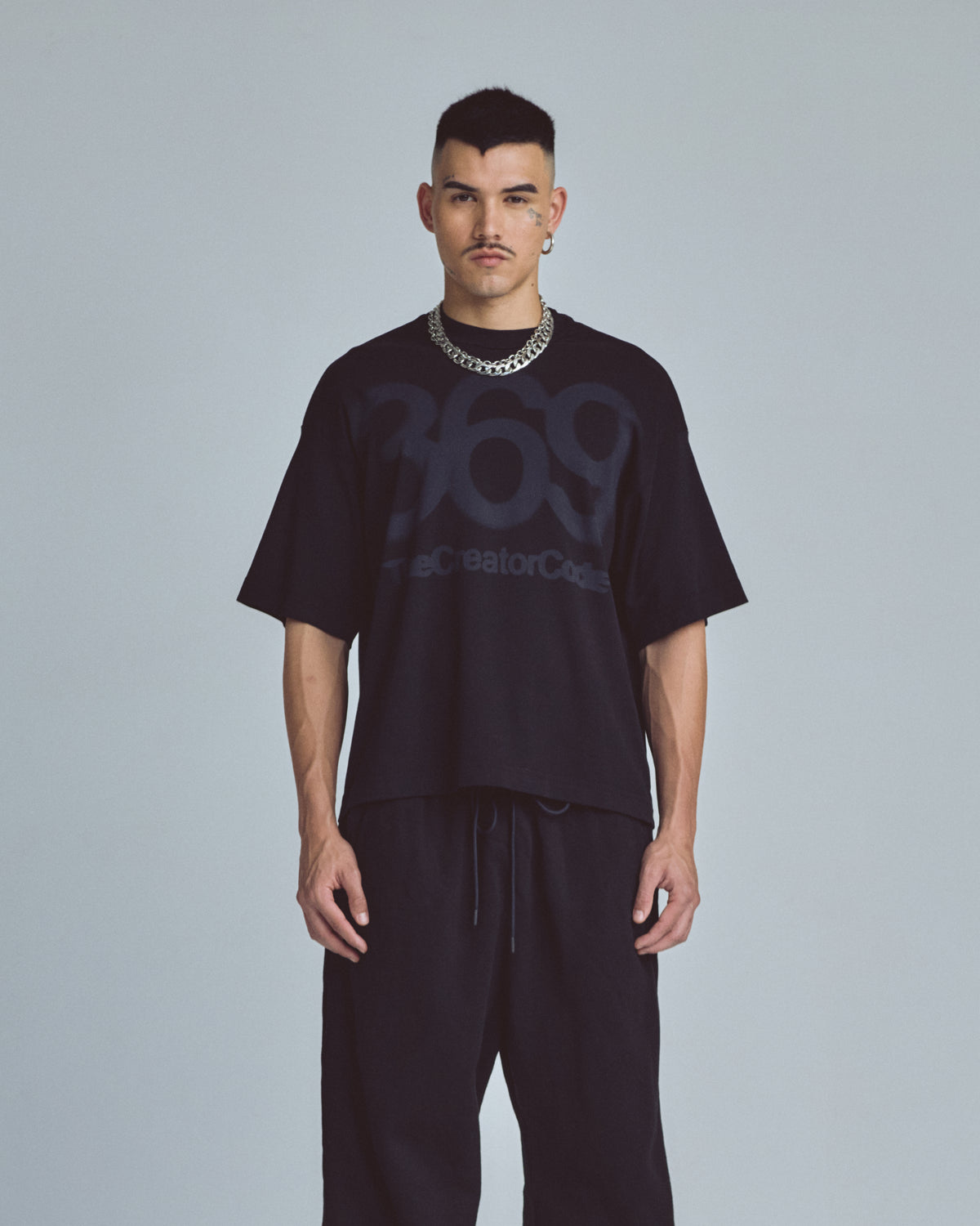 Stardust Code Boxy Fit Tshirt Black