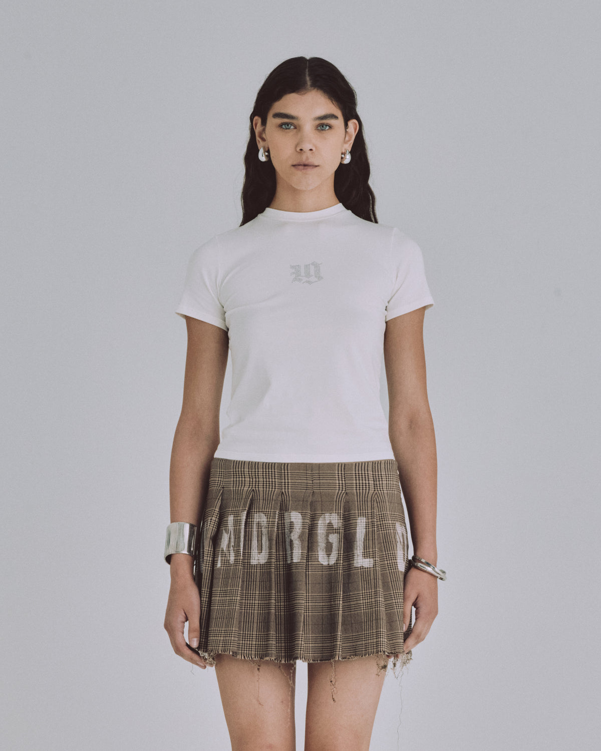 94' Gothic UG Long Baby Tee White