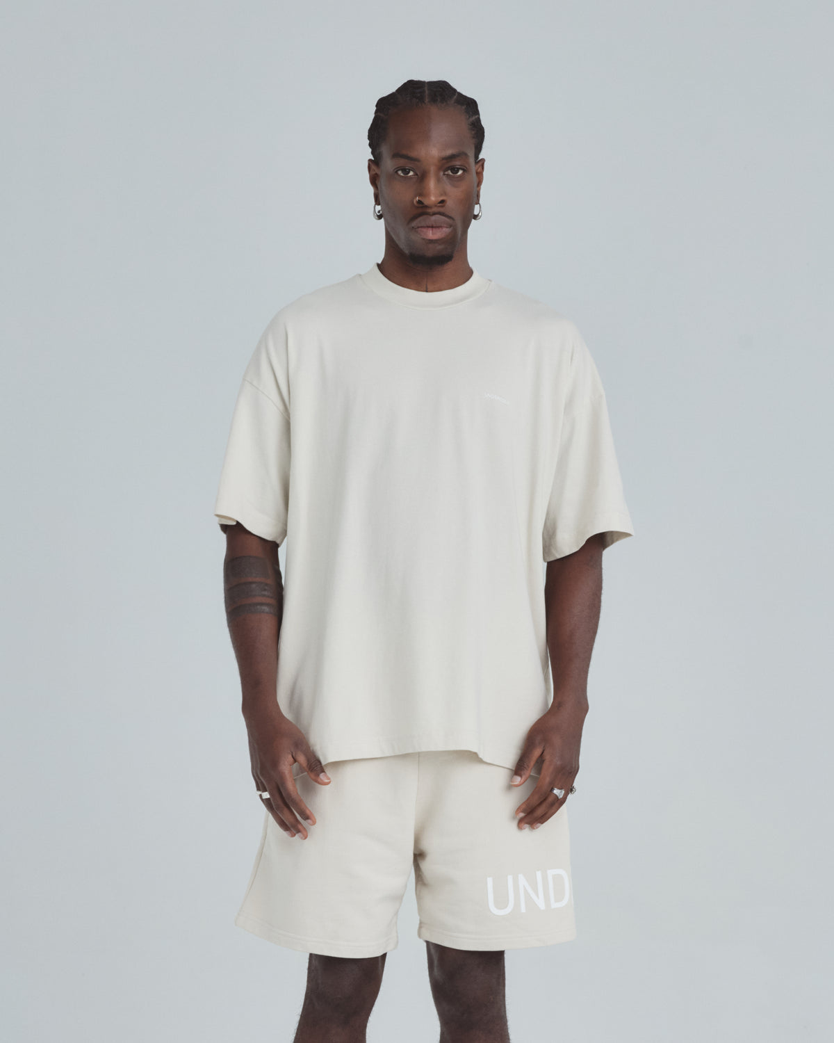 Line Basic Tshirt Light Gray