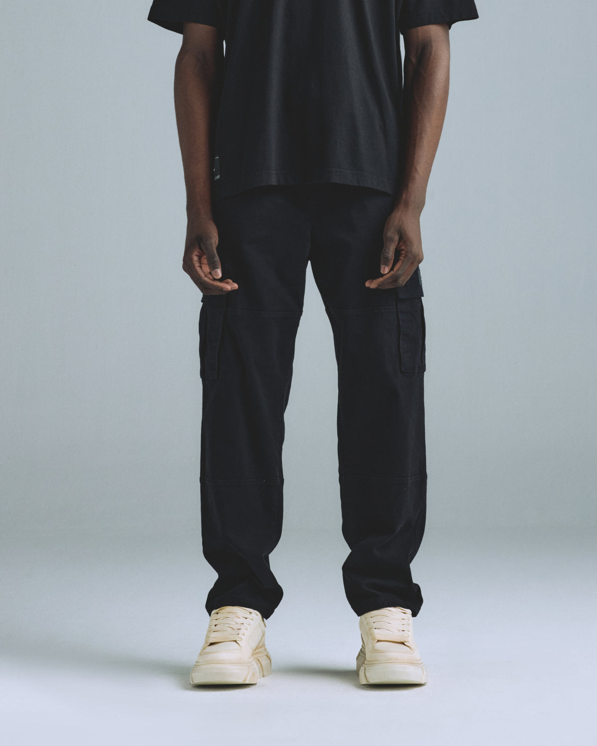 Basics Relaxed Cargo Pant Black