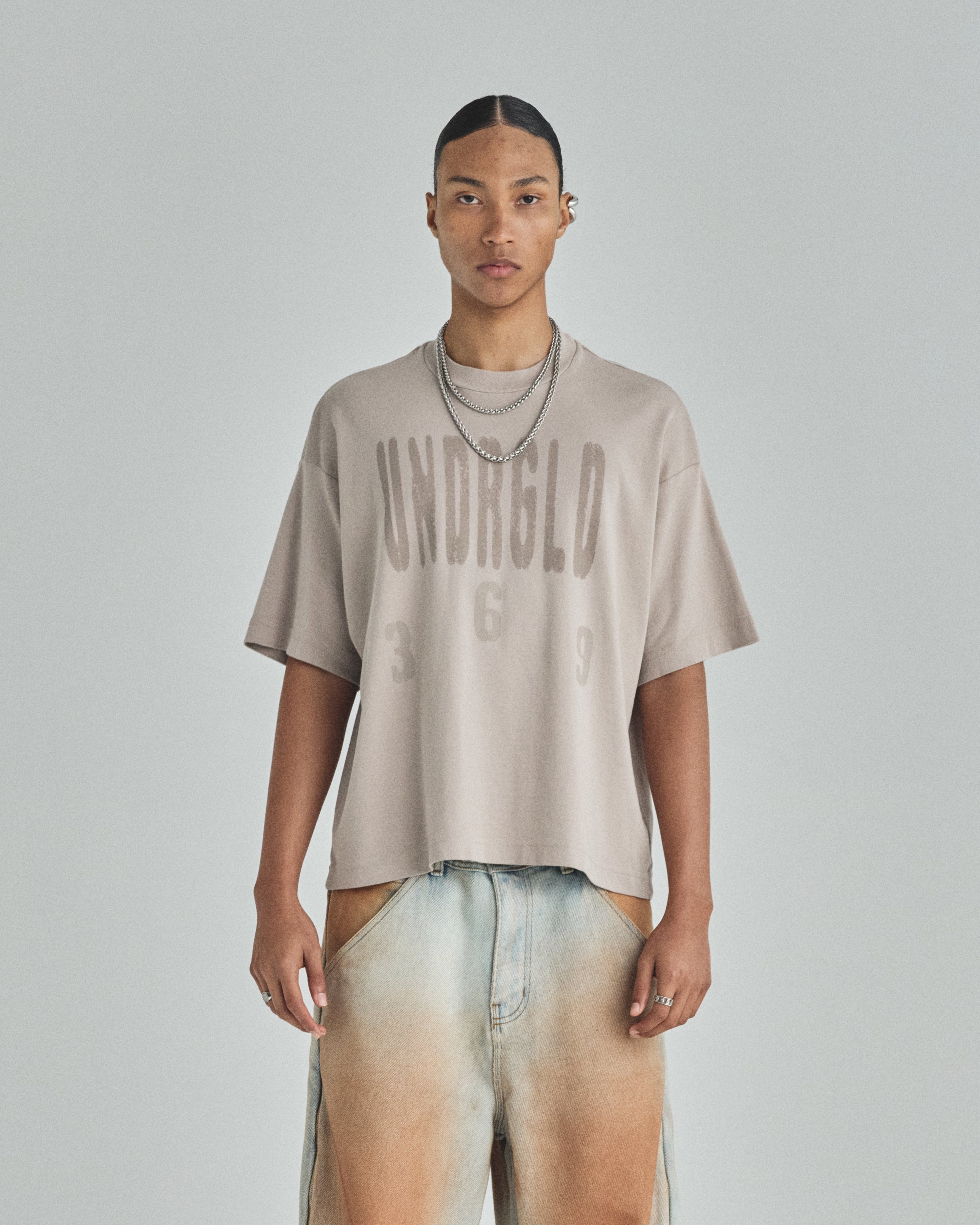 Spring UNDRGLD Boxy Fit Tshirt Cream