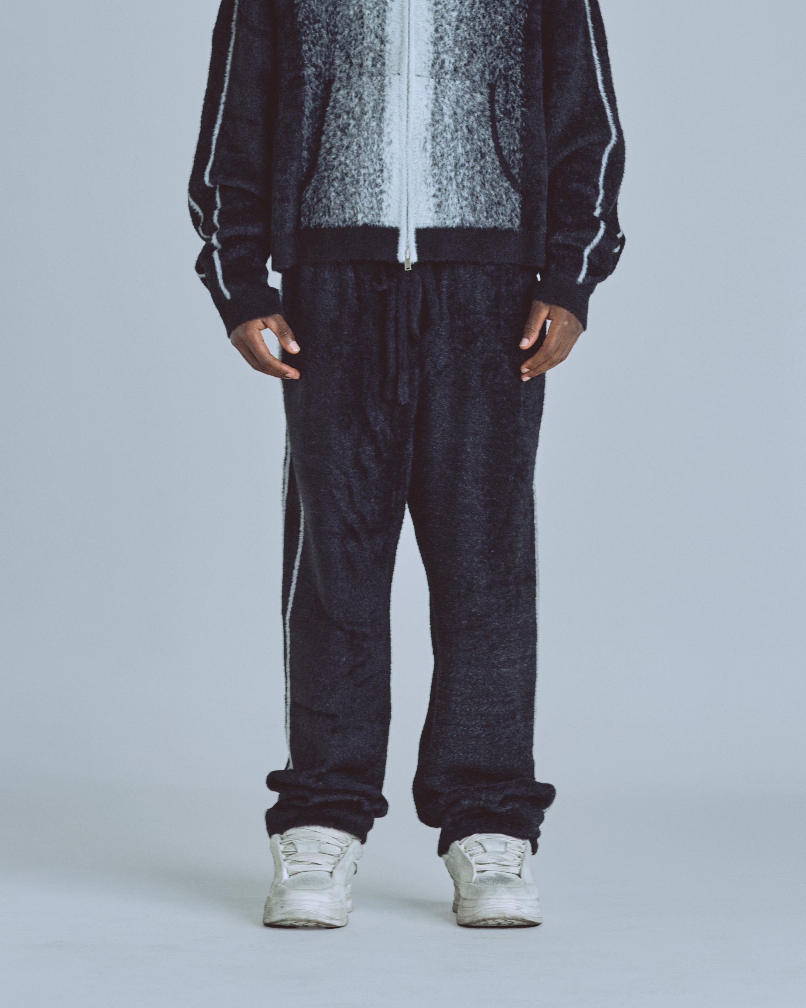 Basics Knit Pants Bone/Black