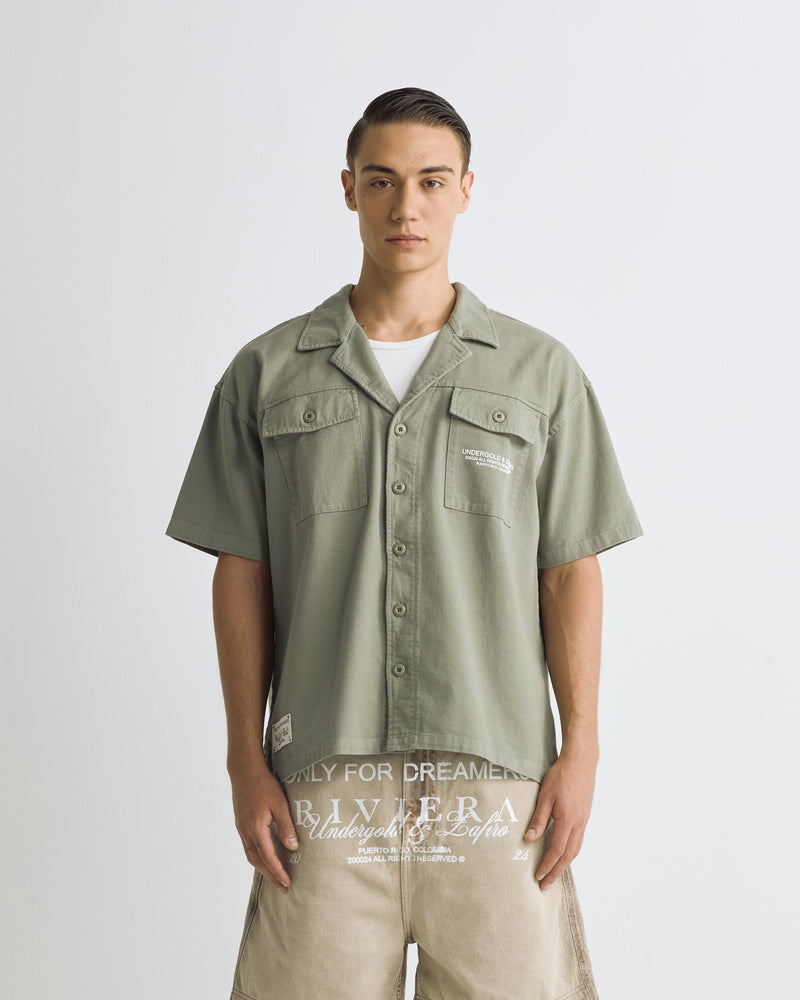 Riviera Heavyweight Short Sleeve Shirt Green