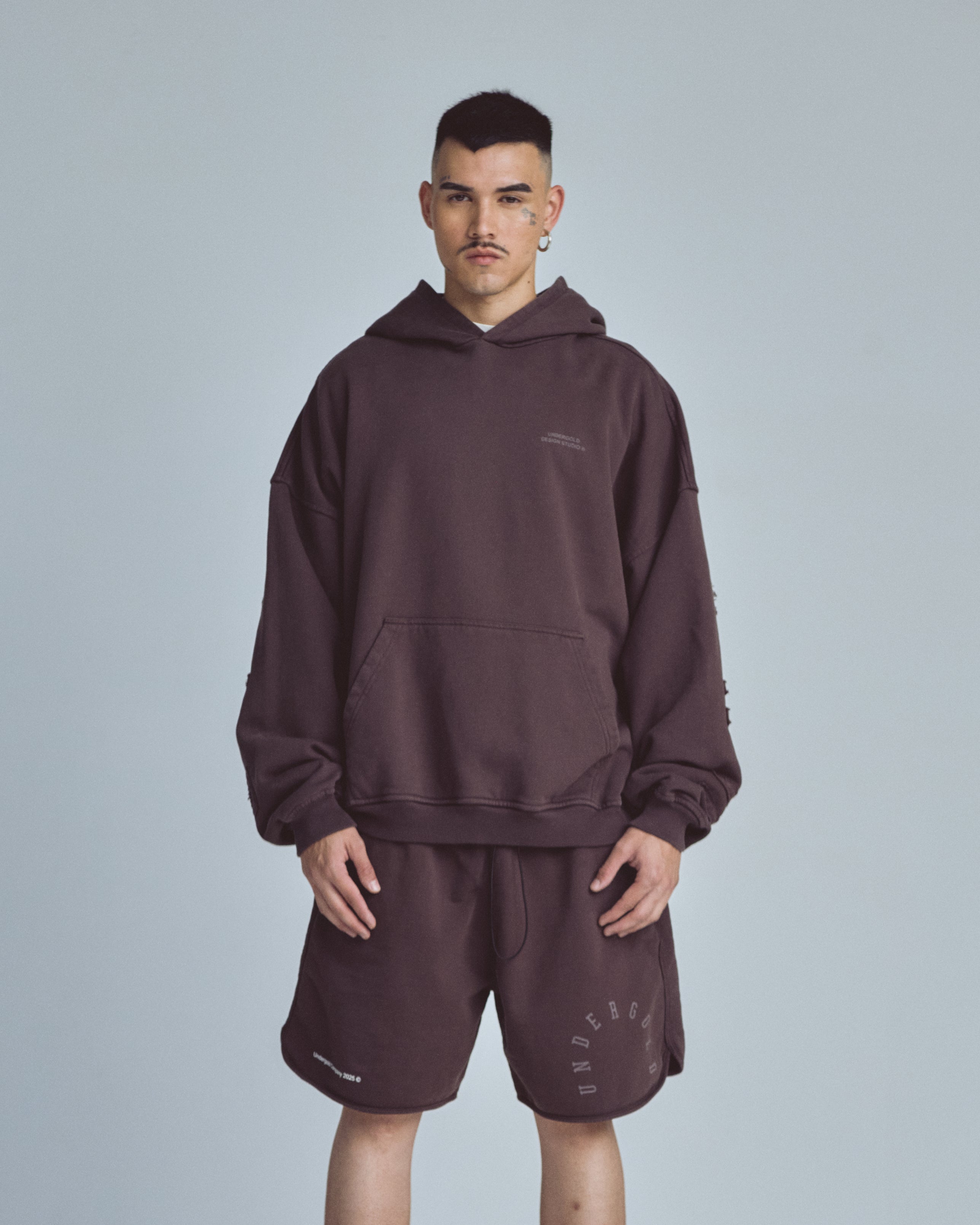 Stardust Basic Hoodie Brown