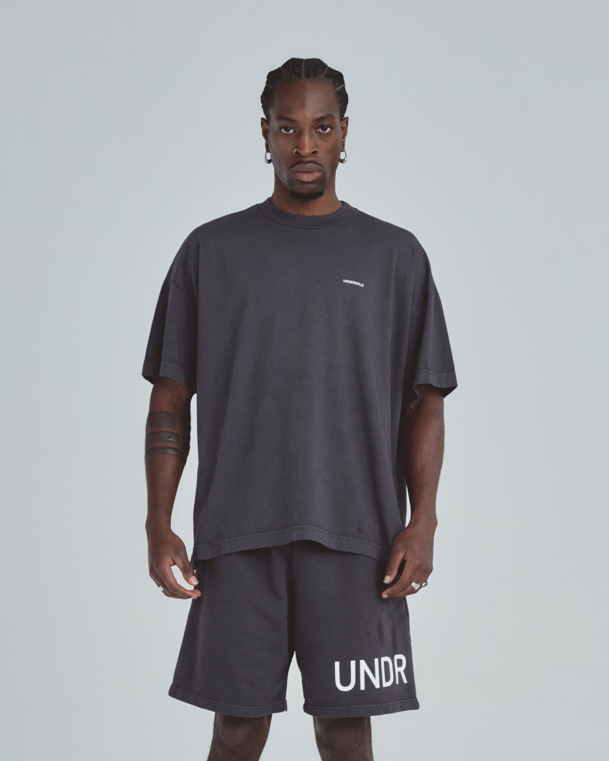 Line Basic Tshirt Dark Gray