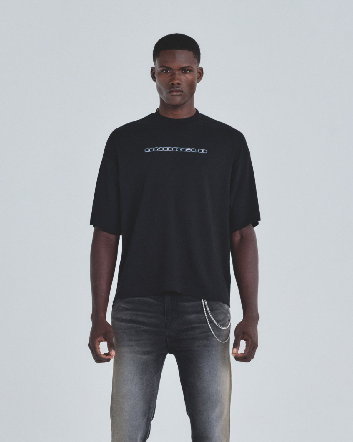 Holy State Head Noise Boxy Fit Tshirt Black