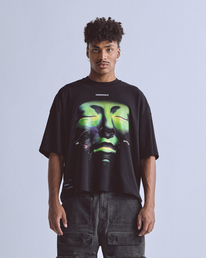 Luminescence Face Boxy Fit T-shirt Black