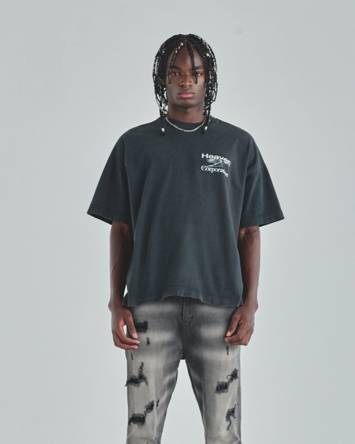 Act 1 Heaven Corp Tshirt Vintage Black