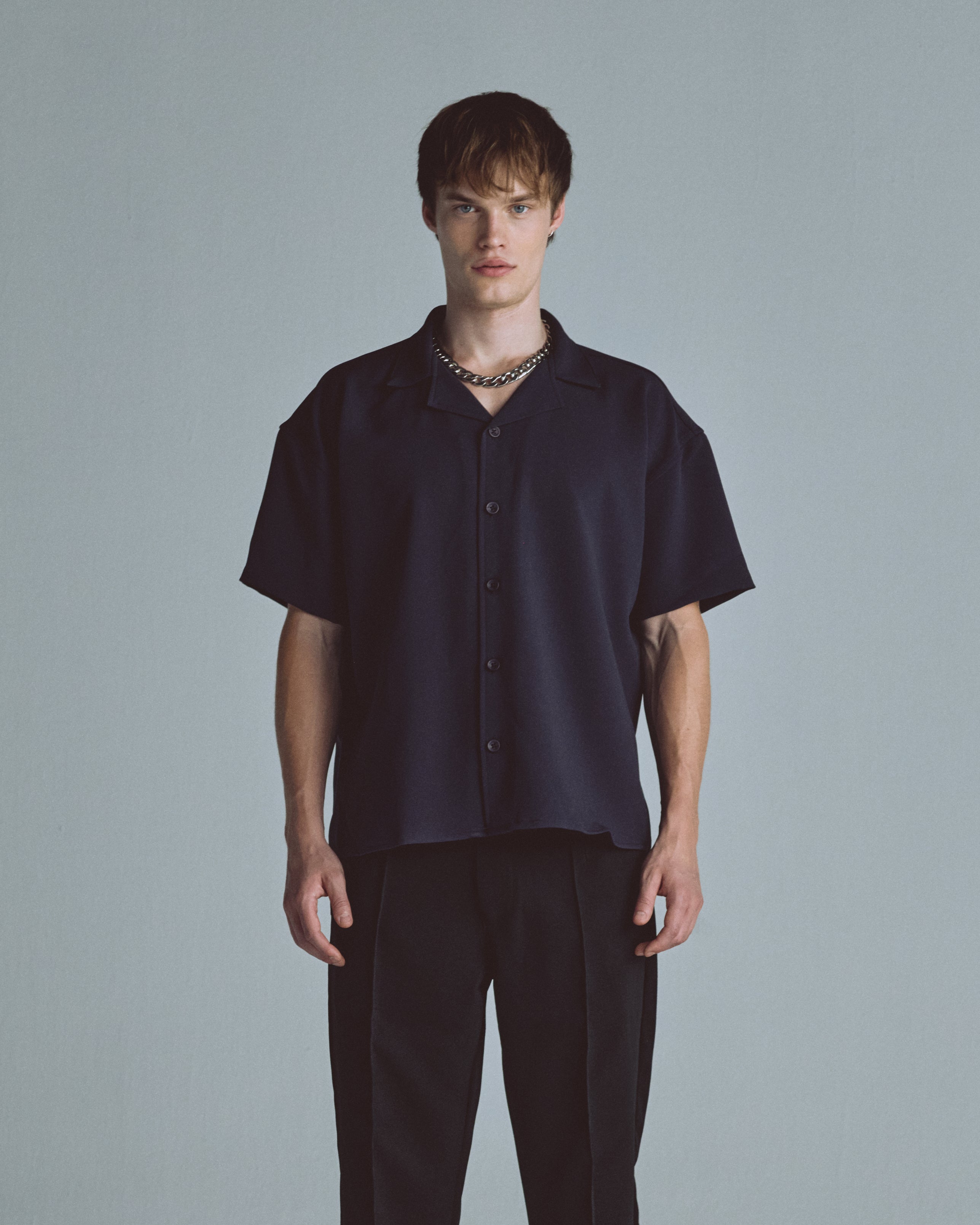 Basics Short Sleeve Shirt Dark Gray