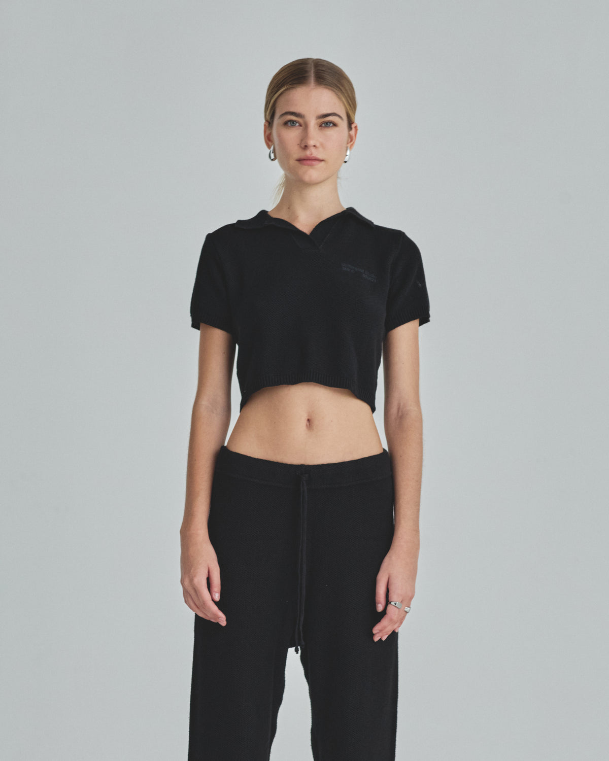 W Holy State Undergold Studio Polo Shirt Black