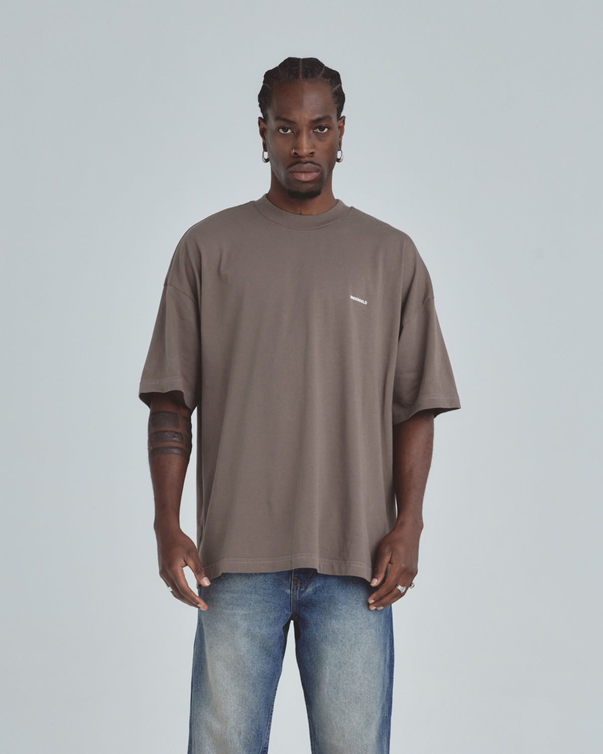 Line Basic Tshirt Brown