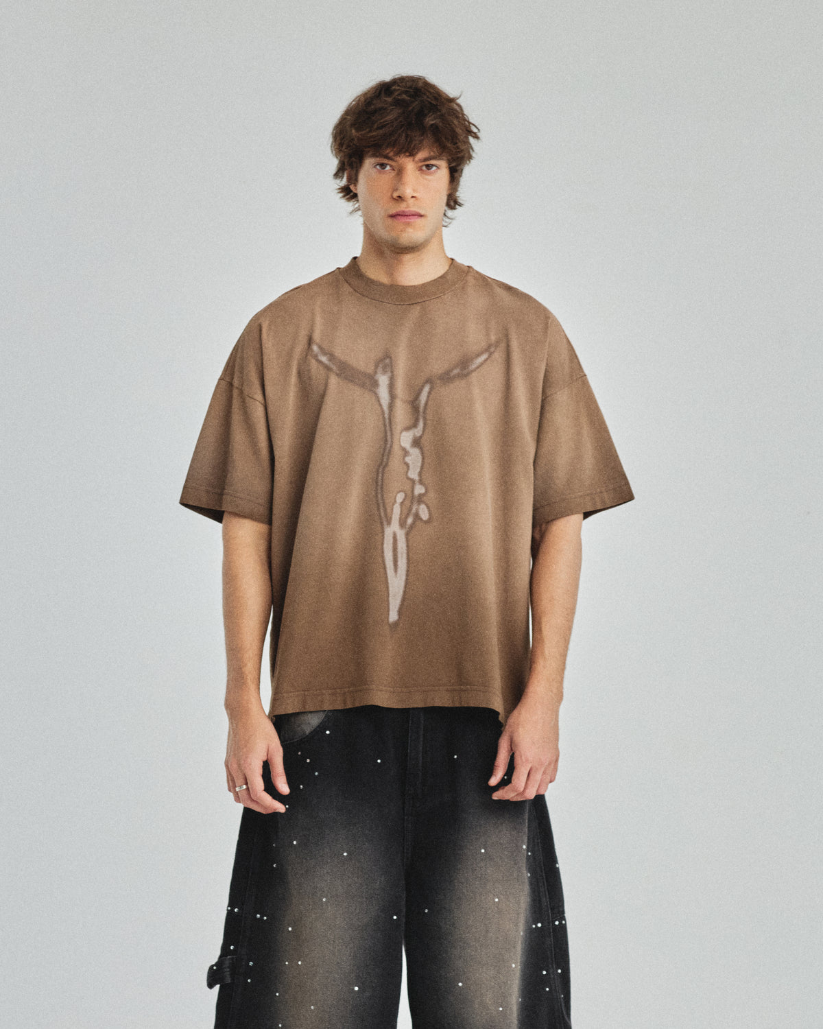 Pilgrimage Risen Tshirt Washed Brown