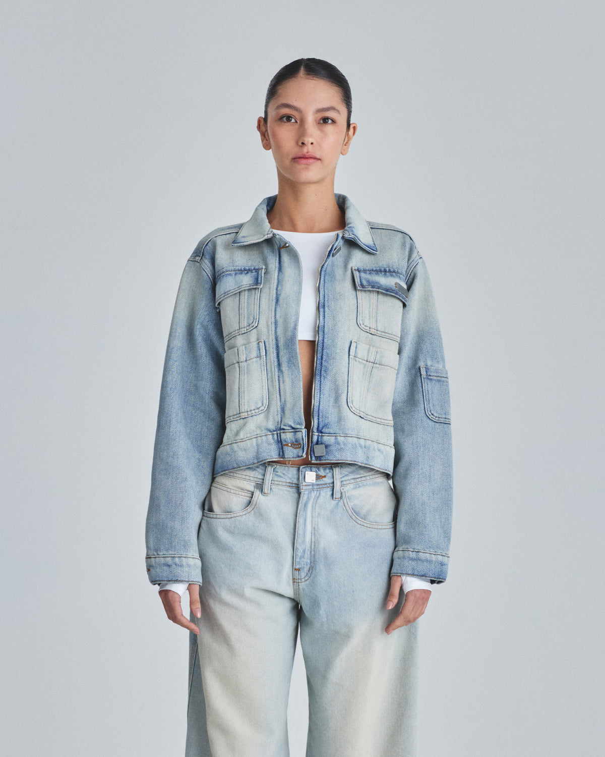 W Line Basic Multipocket Jacket Dirty Ice