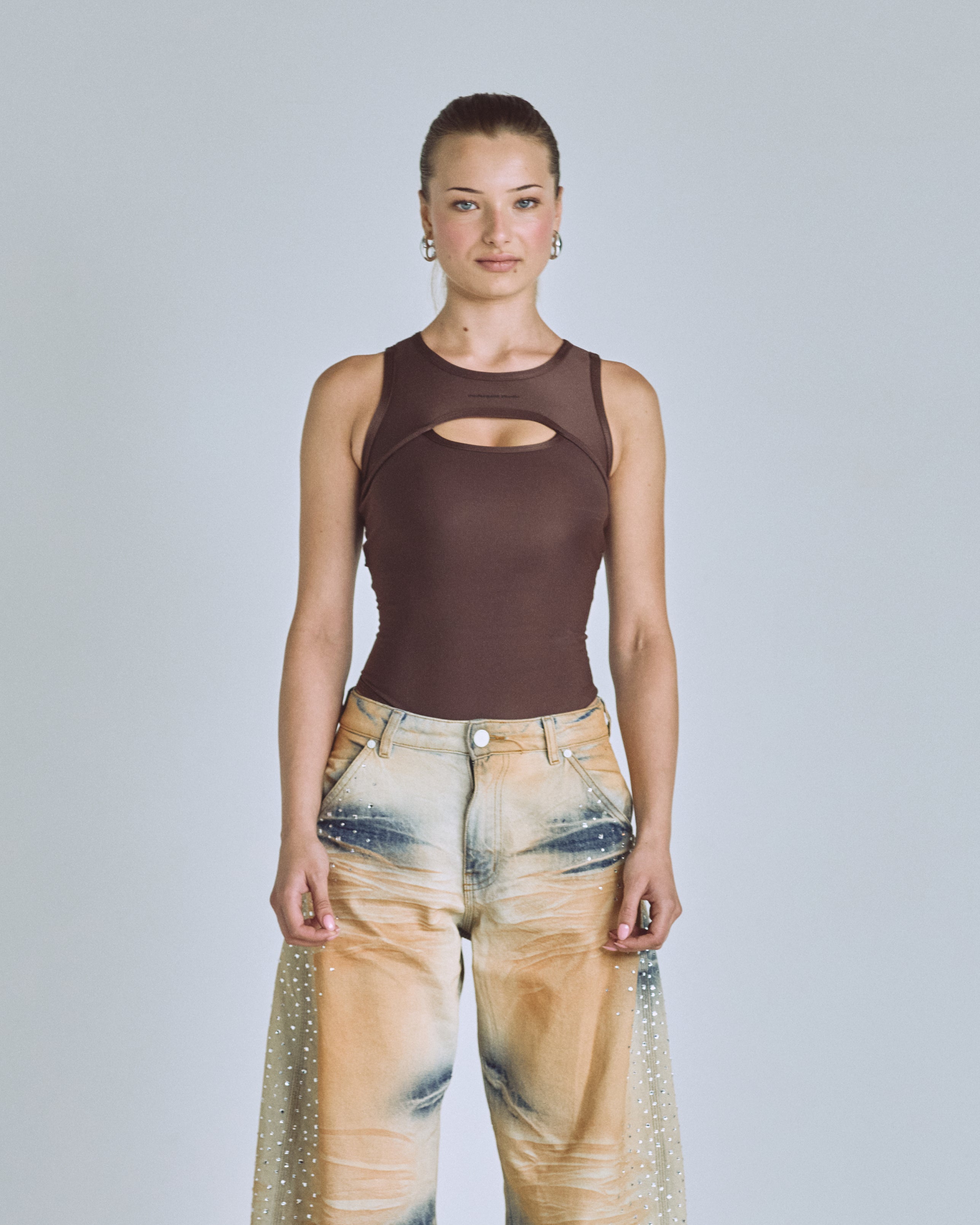 Basics Oval Bodysuit Afogato