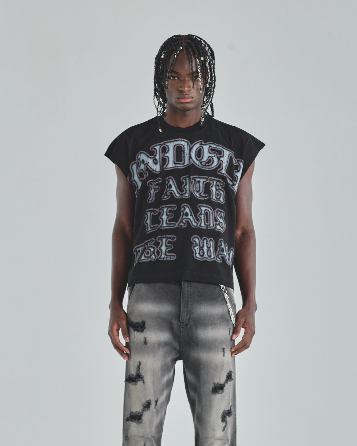Act 1 Faith Sleeveless Tshirt Black