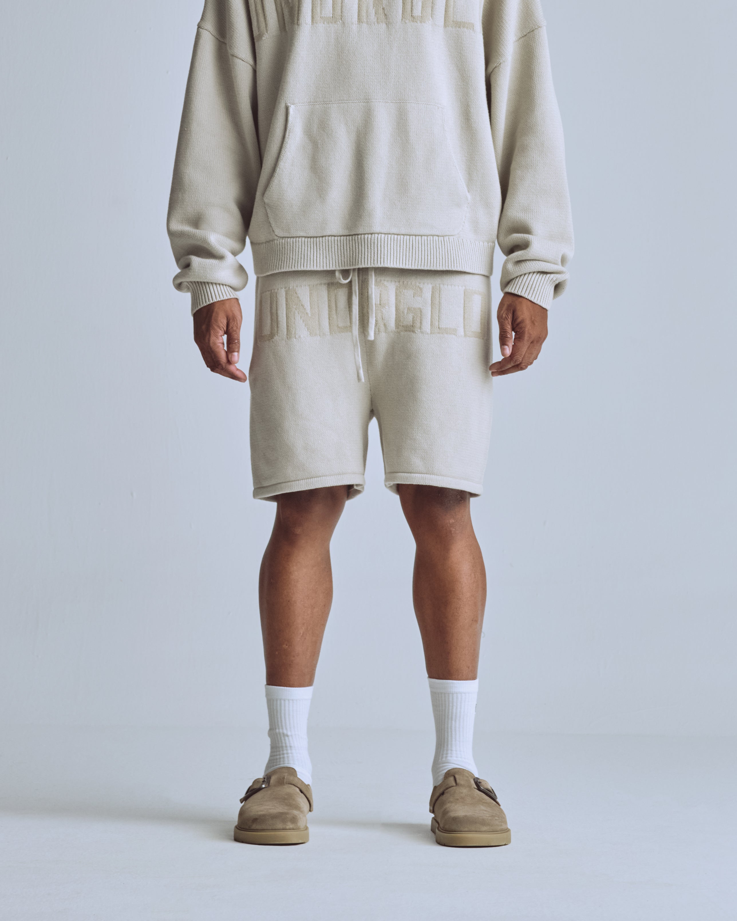 Basics UNDRGLD Knitted Shorts Cream