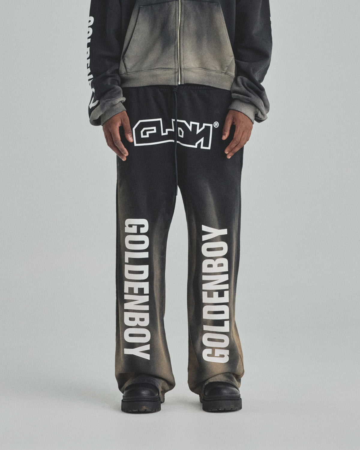 Spring Pray 4 Love Straight Pants Sandblast Gray Flame