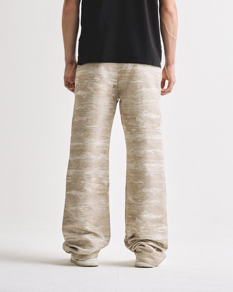 Basics Jacquard Trousers Taupe