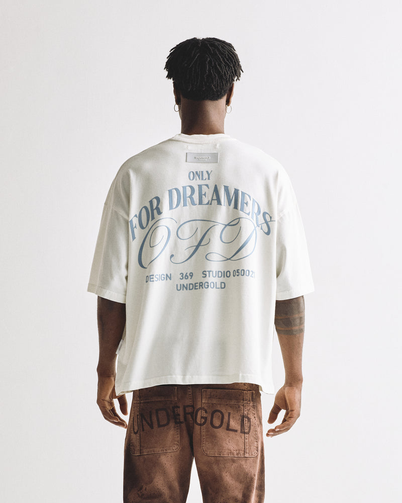 Sanctus Only For Dreamers Boxy Fit T-shirt White