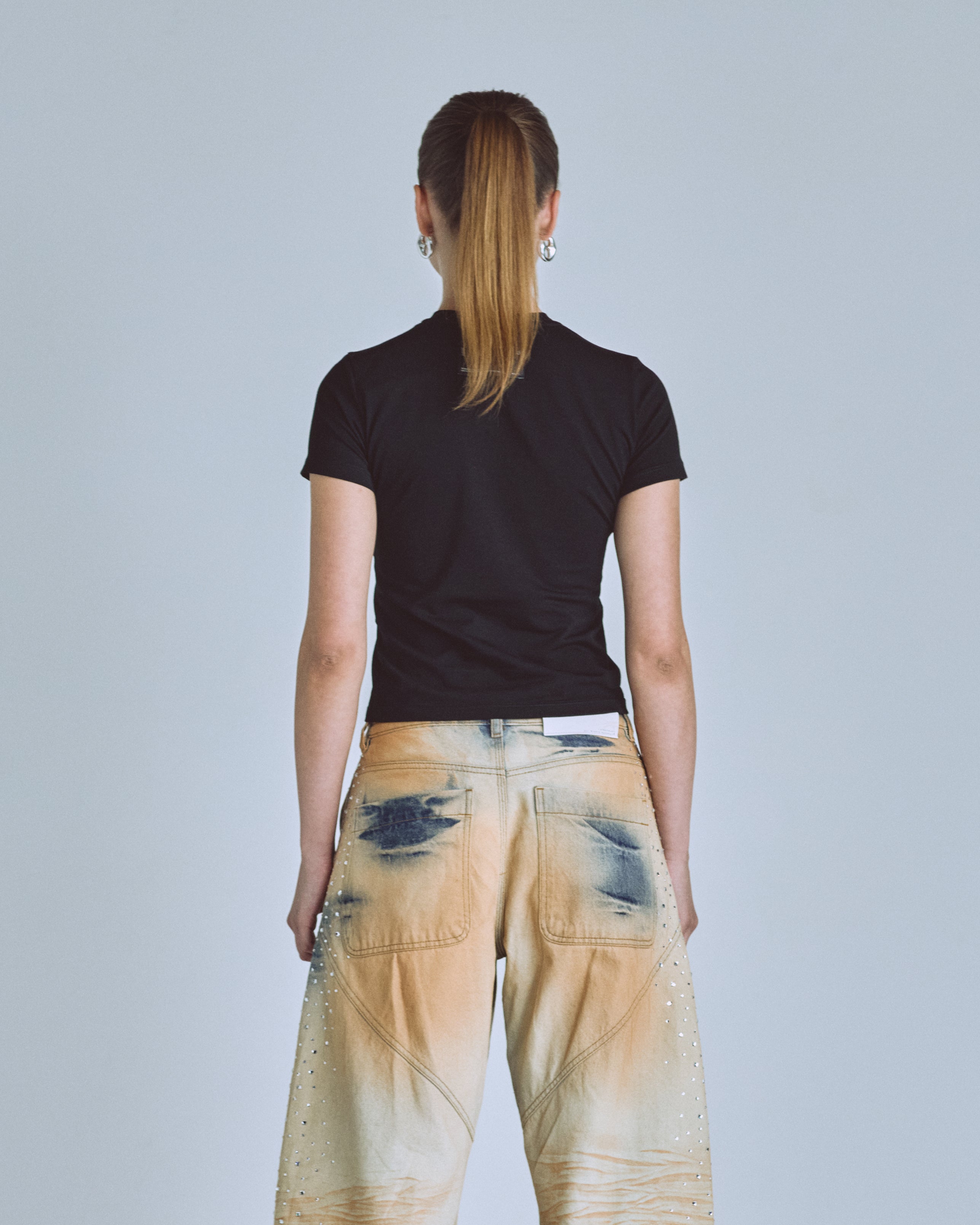 Basics UNDERGOLD Long Baby Tee Black