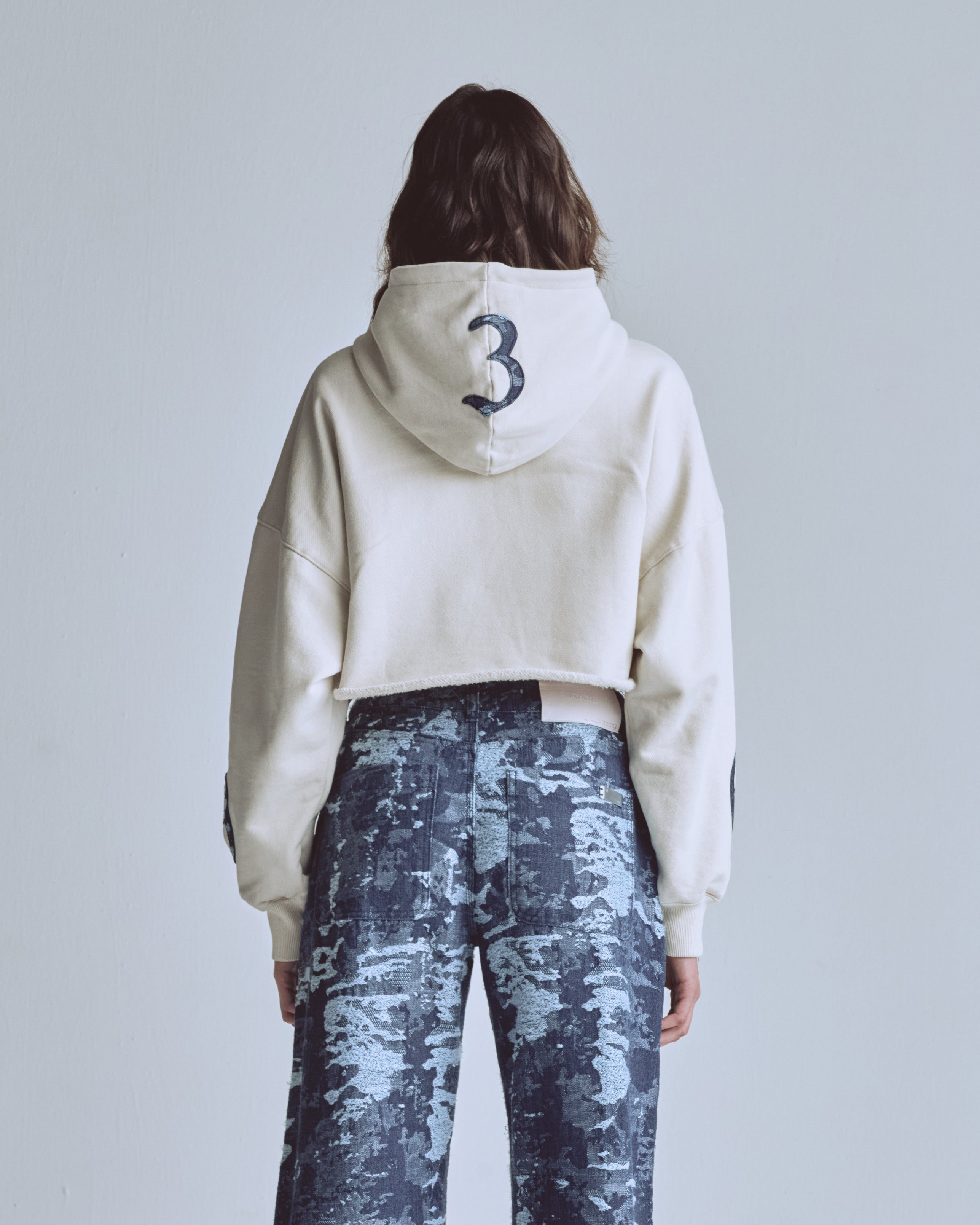 Capsule 369 Cropped Hoodie Cream